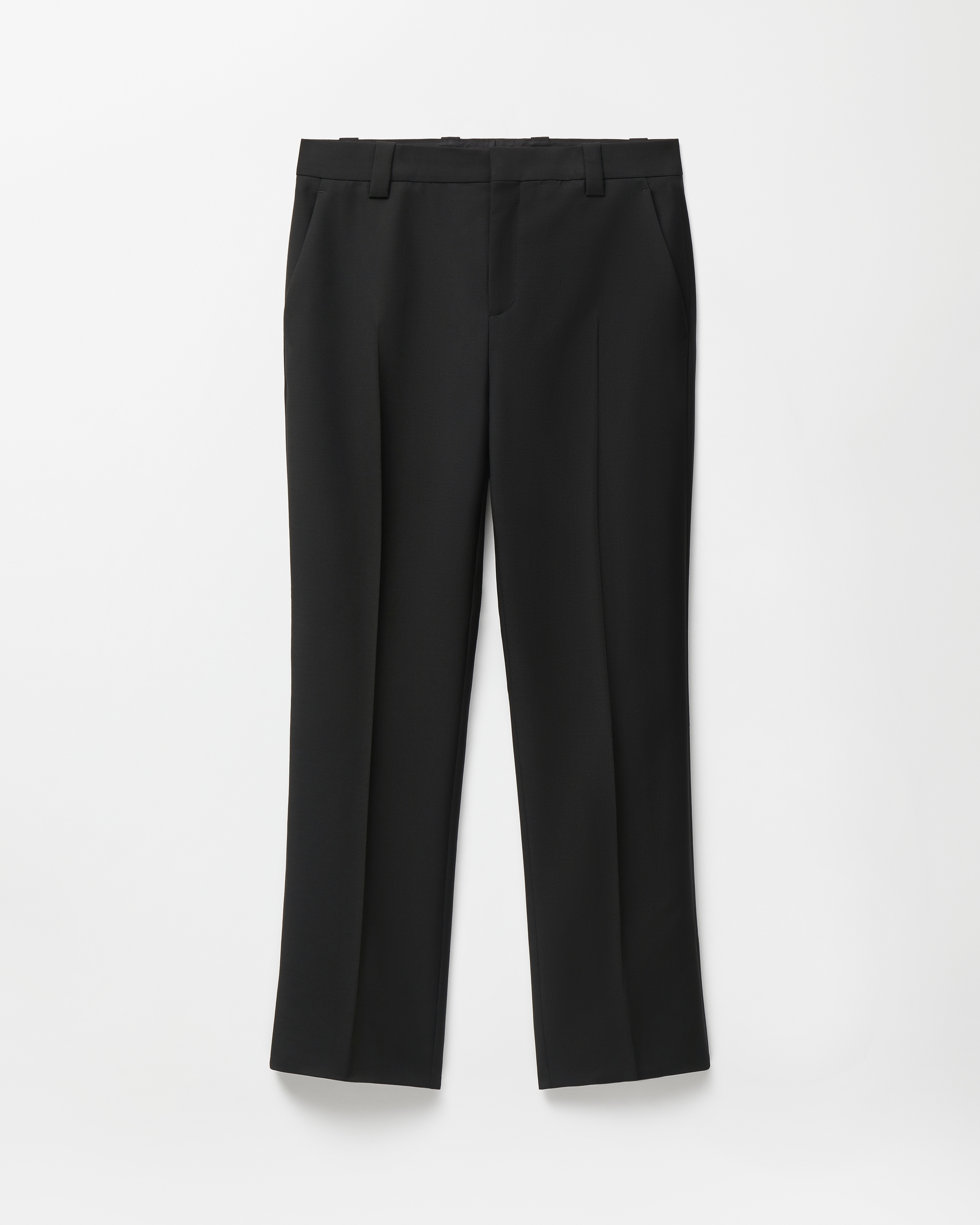 Versace Wool-mohair Formal Pants In Black