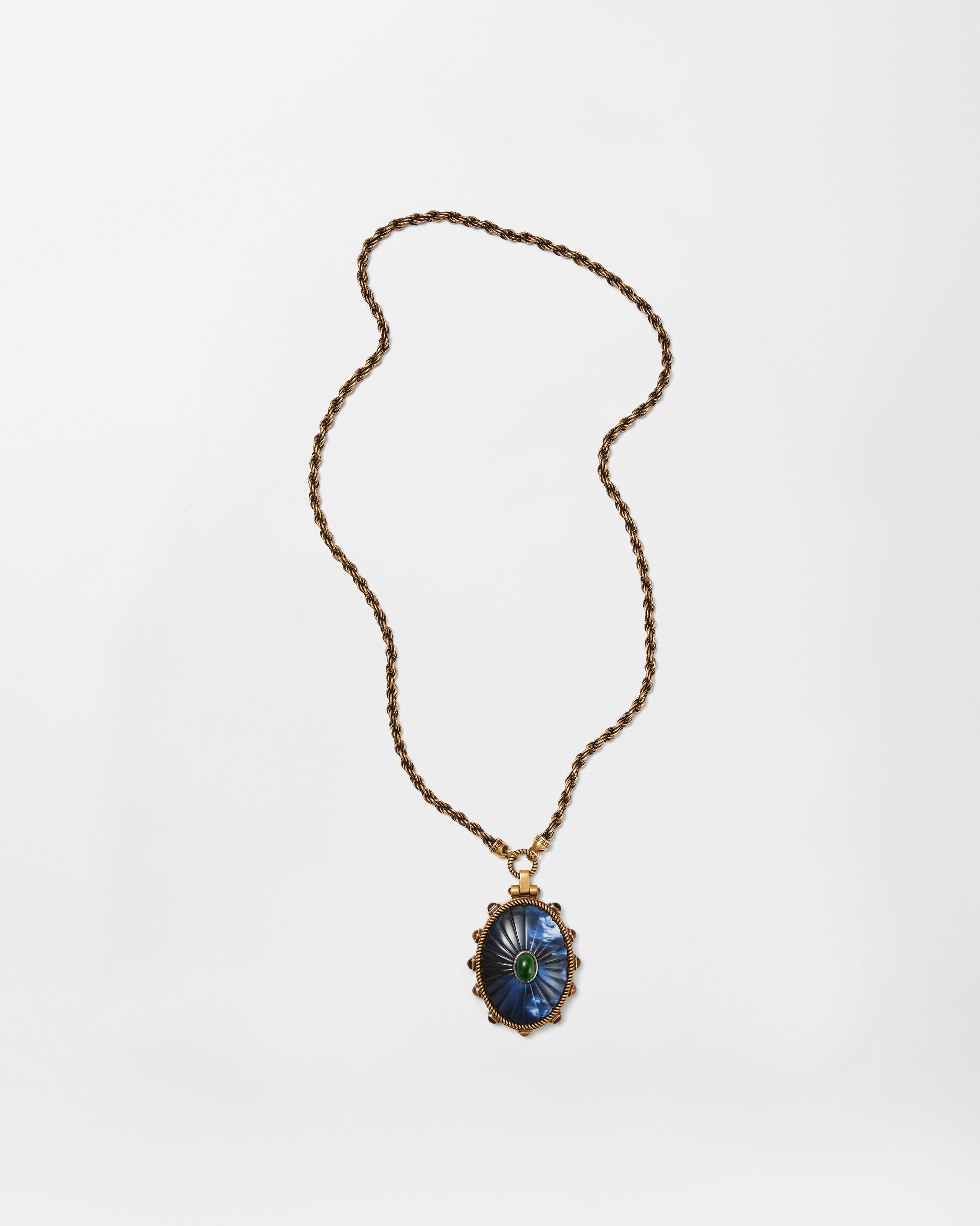 Versace Tivoli Long Necklace In Multi