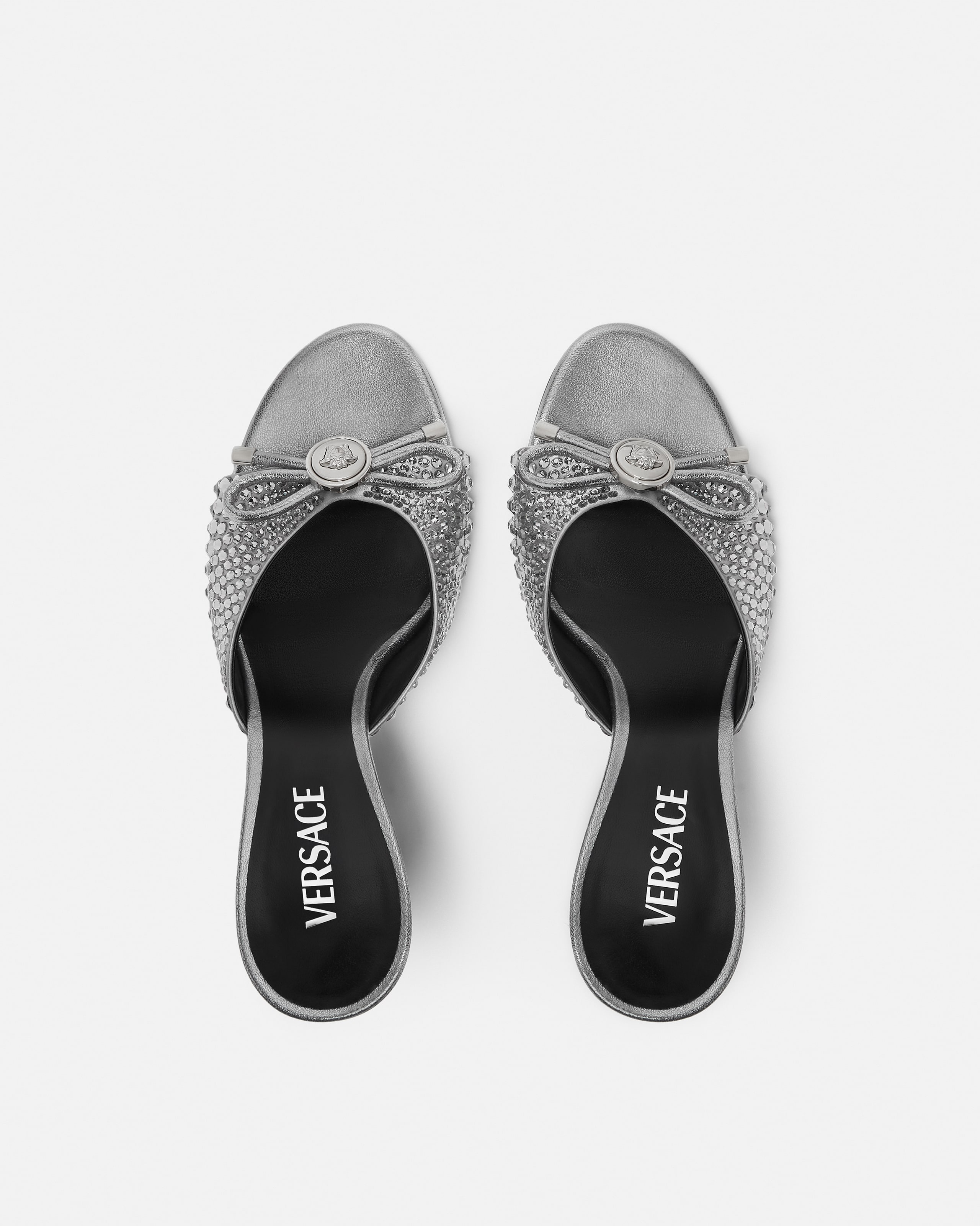 Opera Bow Embellished Mules 85 mm