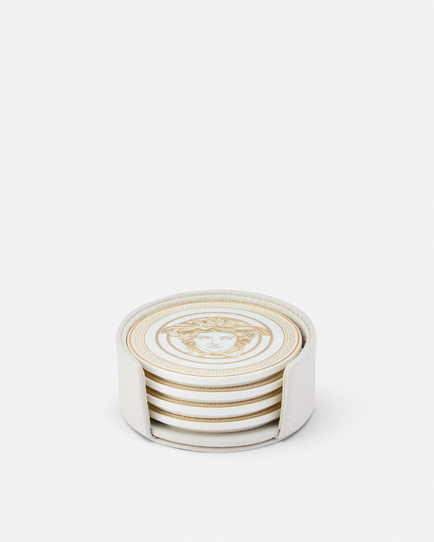 Versace Medusa Gala Coaster 4-set In Or