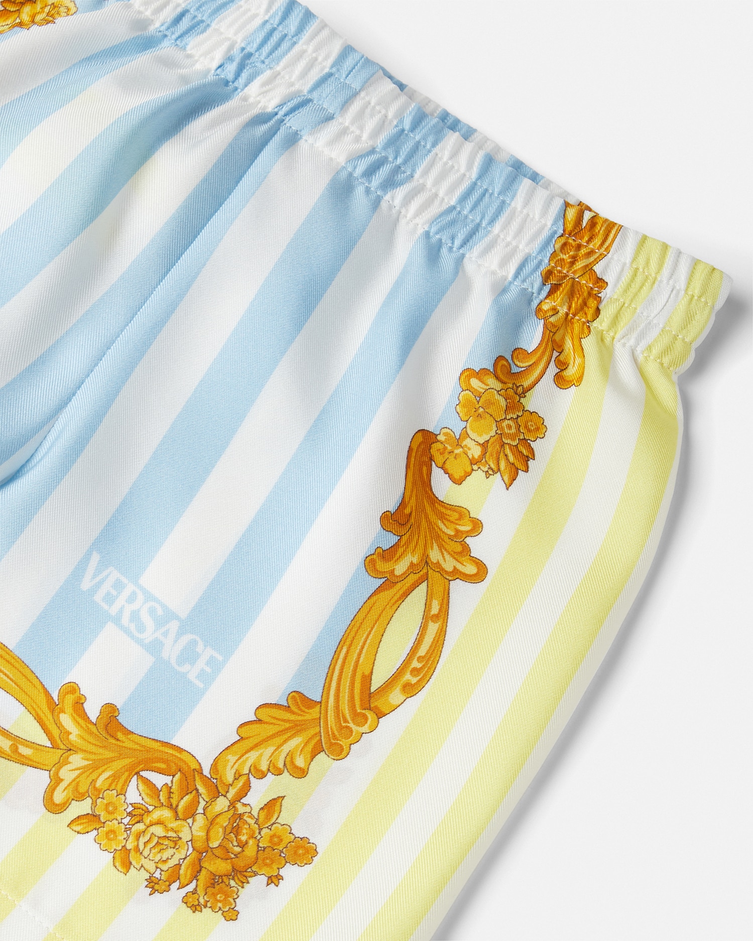 Barocco Pinstripe Silk Kids Shorts