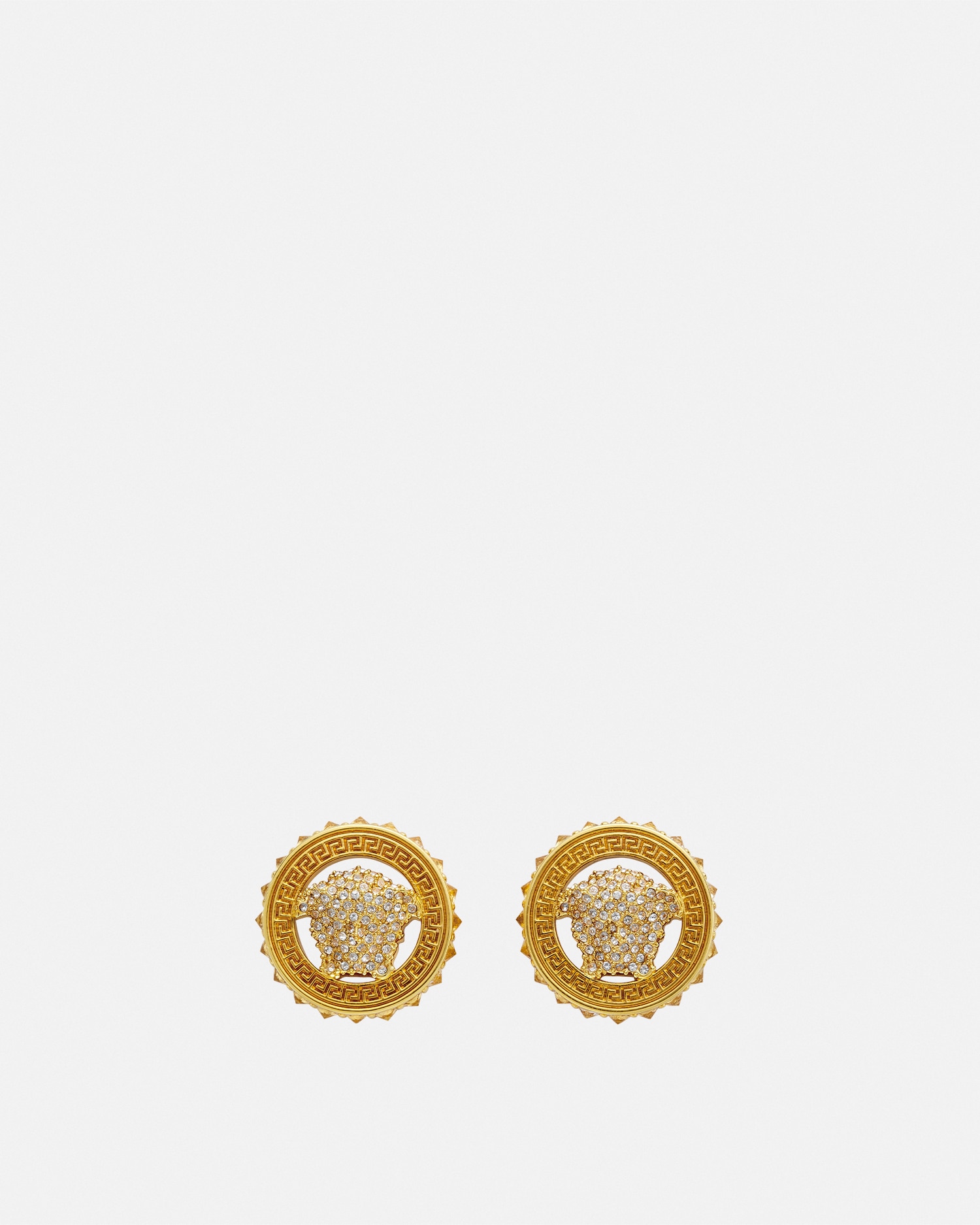 Versace Puces D'oreilles À Cristaux Medusa '95