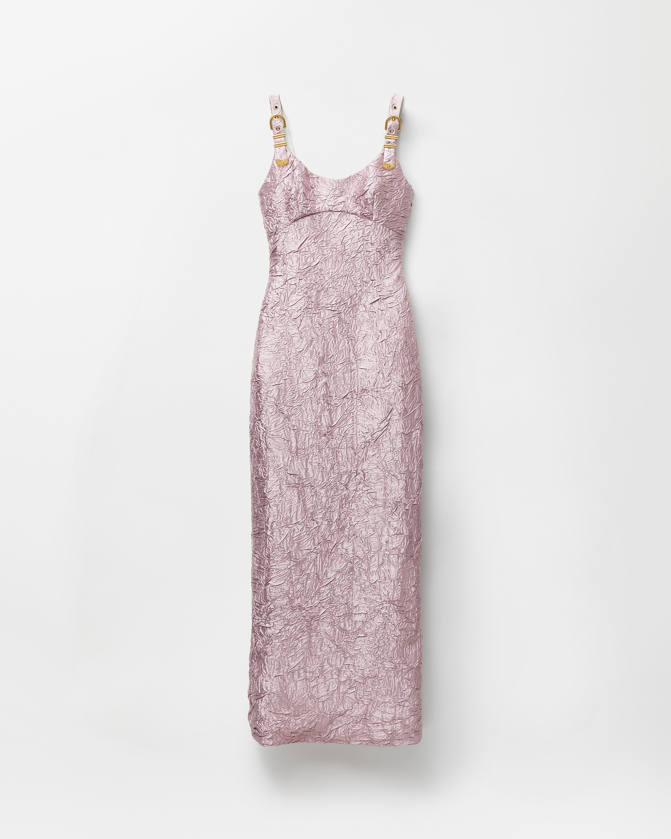 Versace Double Duchesse Gown In Pink