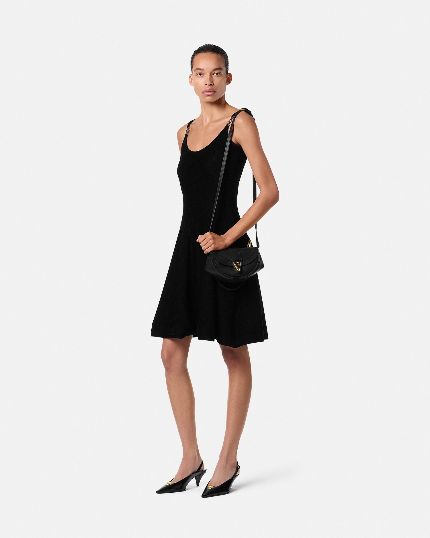 Virtus Small Leather Shoulder Bag