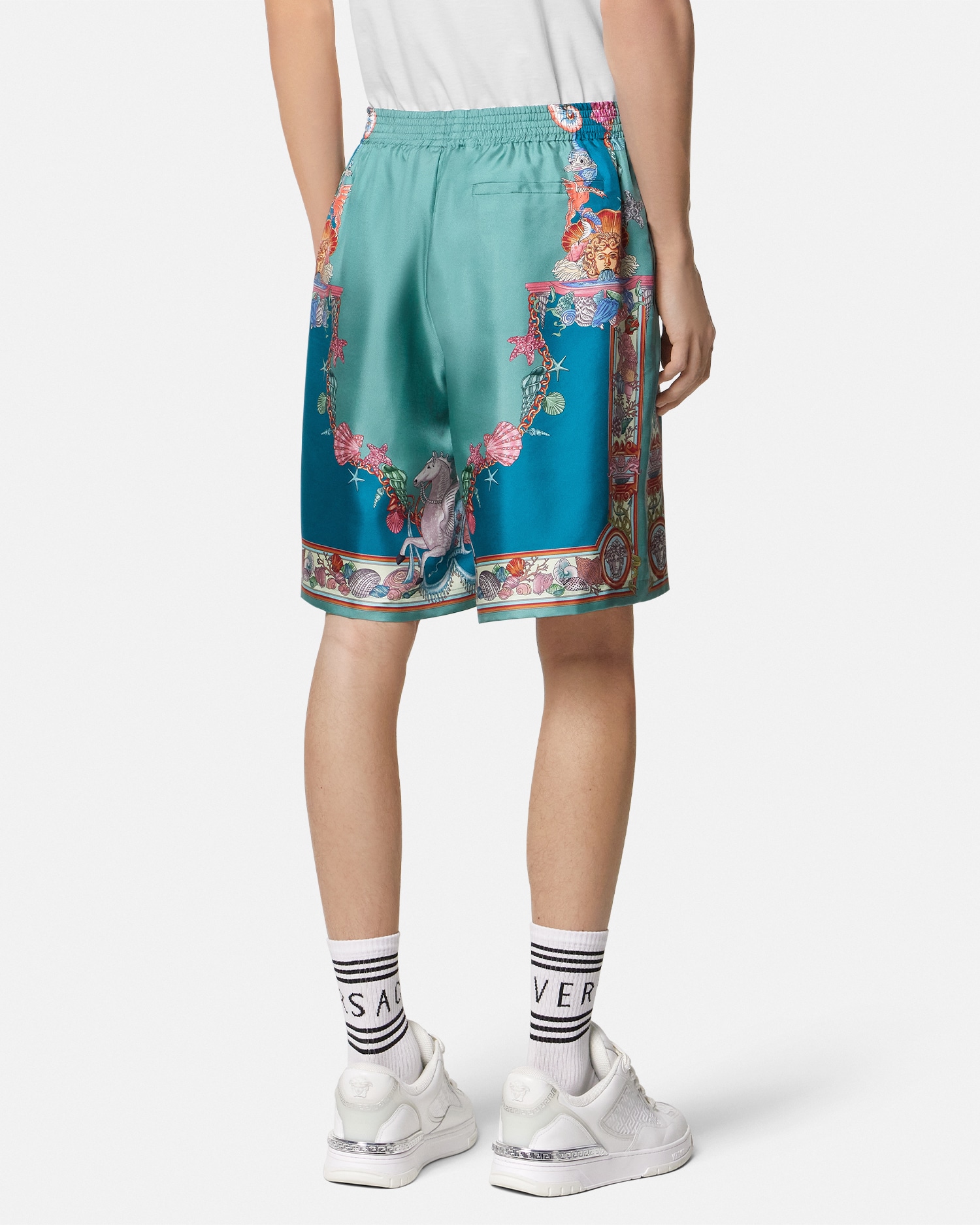 Coral Theatre Silk Shorts