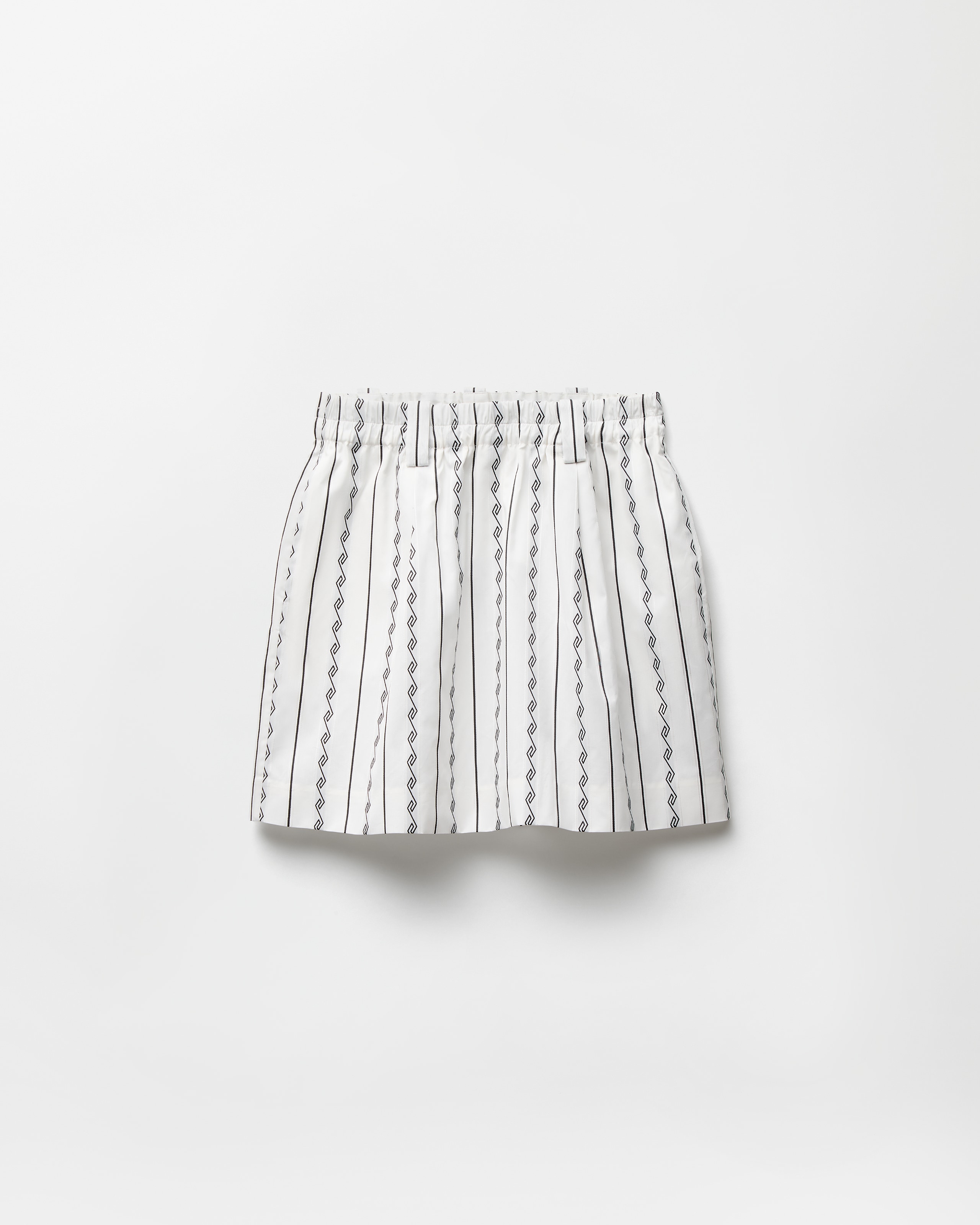 Versace Jacquard Cotton-silk Skirt In White