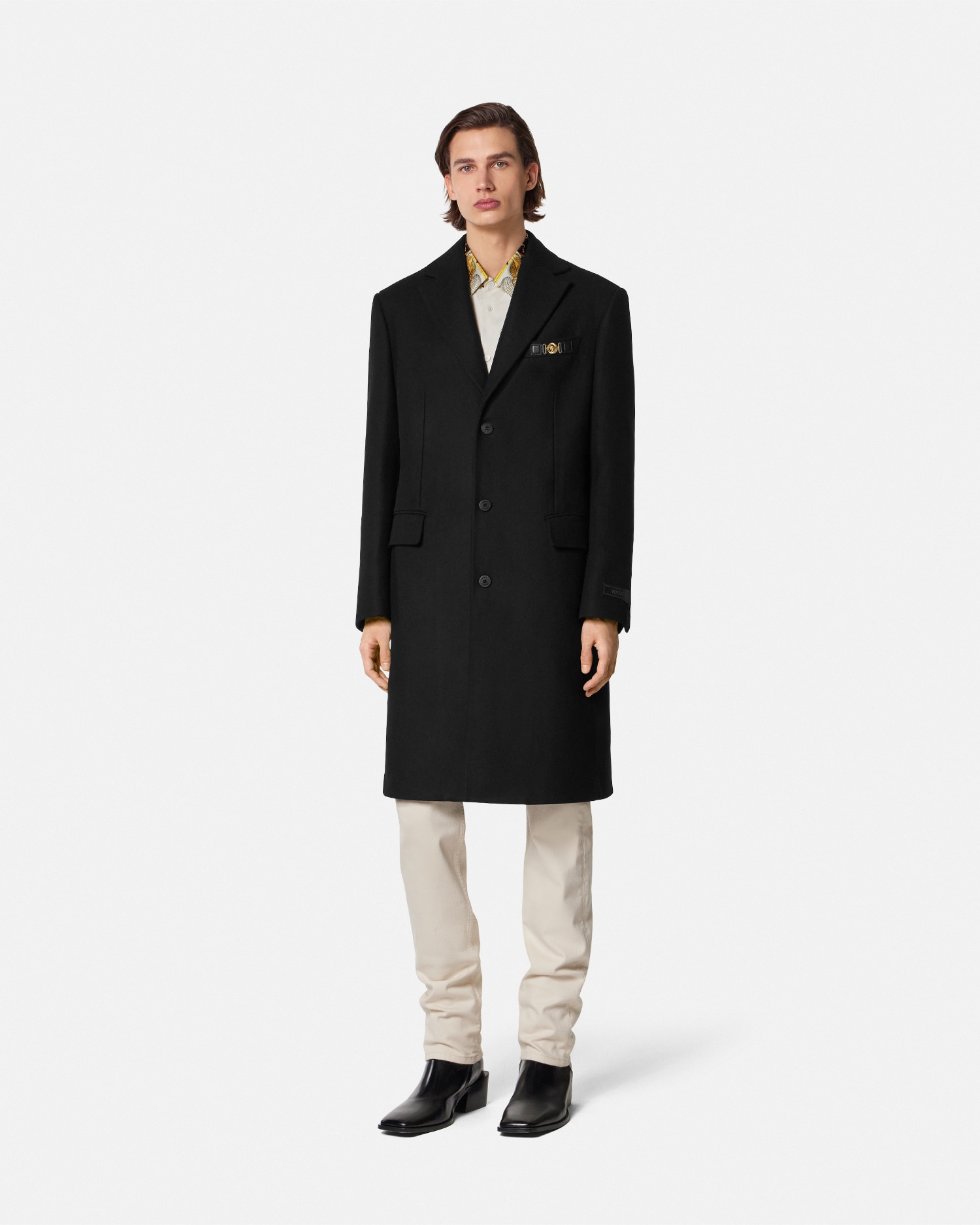 Wool Single-Breasted Coat