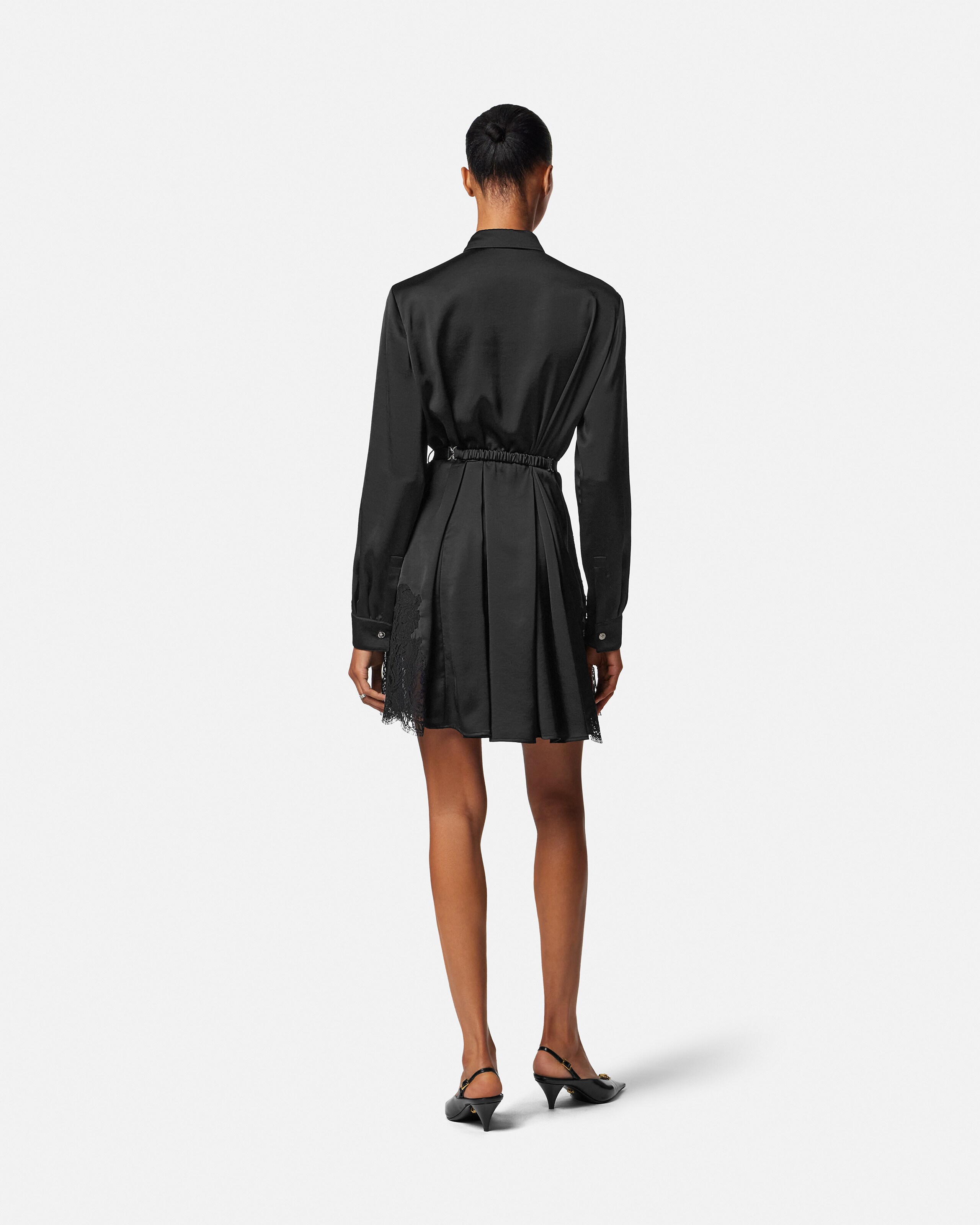 versace black lace dress Chic luxury cami slip dress