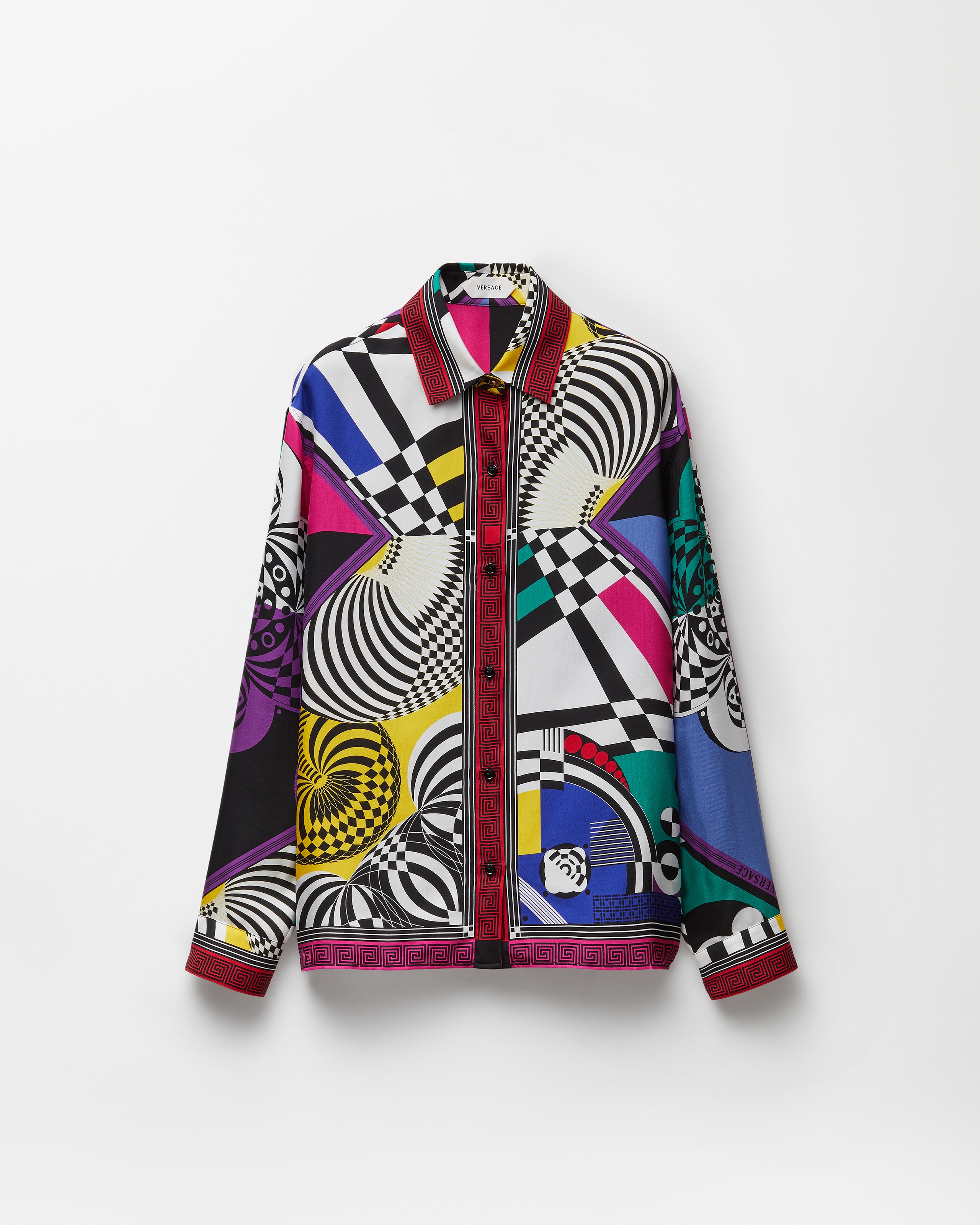 Versace Printed Silk Twill Shirt