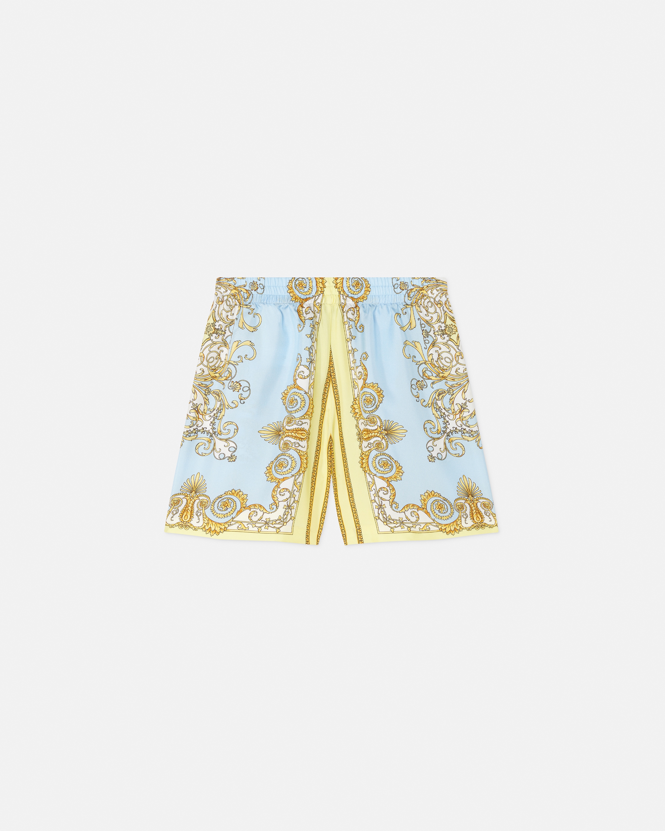 Kids Printed Silk Twill Shorts