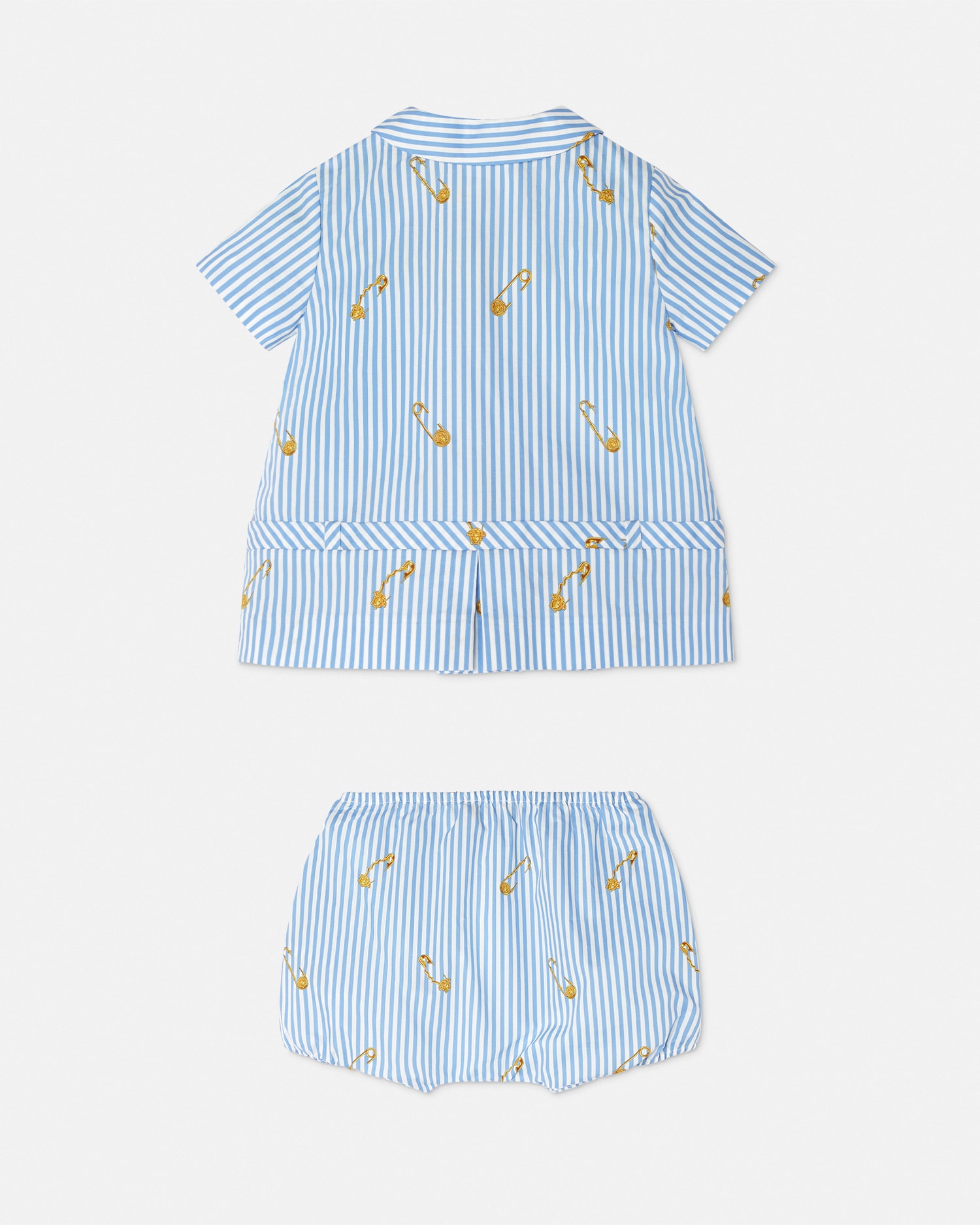 Pinstripe Pin Baby Dress Set