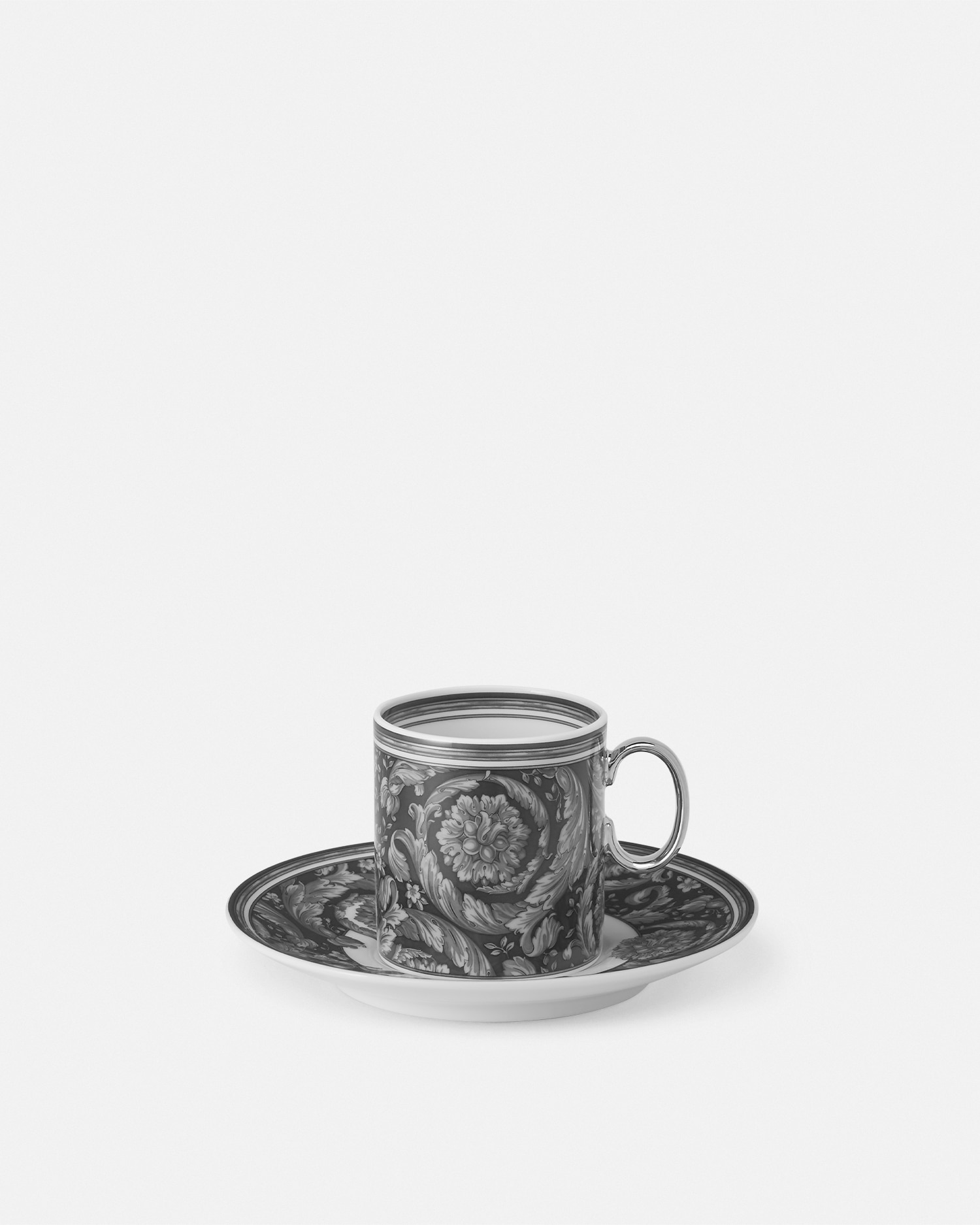 Versace Barocco Haze Espresso Set In Gray