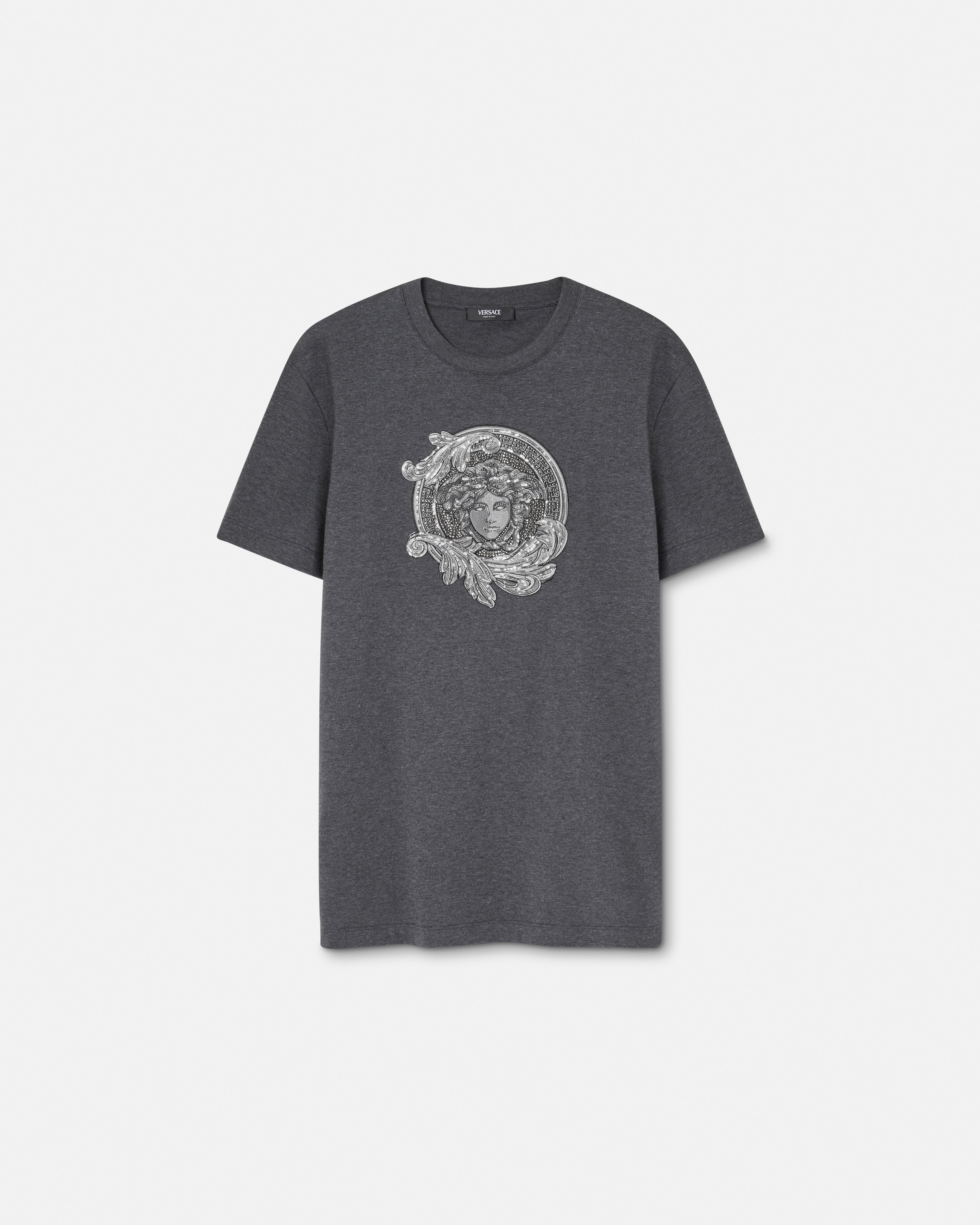 Embroidered Cotton-Jersey Slim T-Shirt