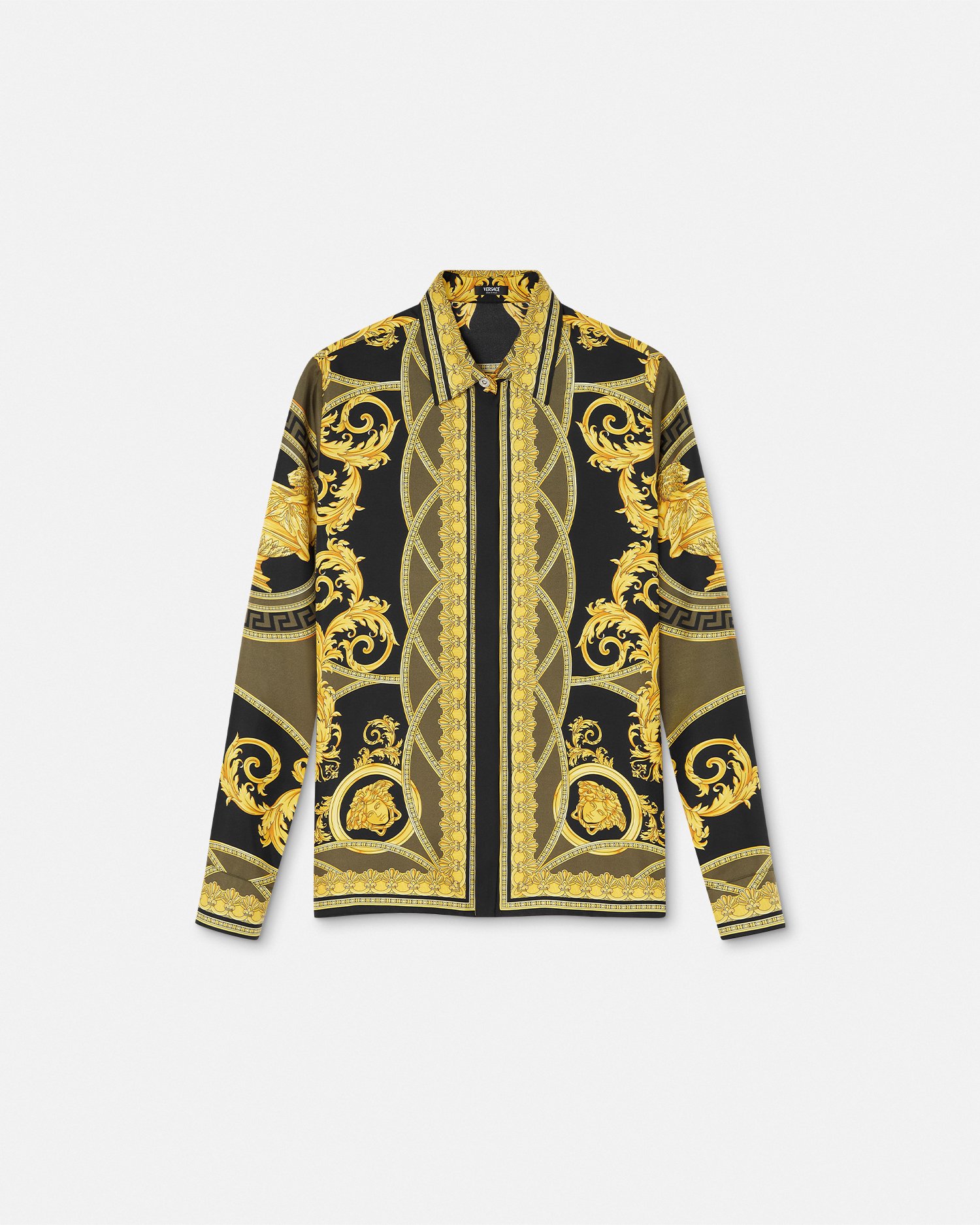 Versace La Coupe Des Dieux Shirt In Black+print