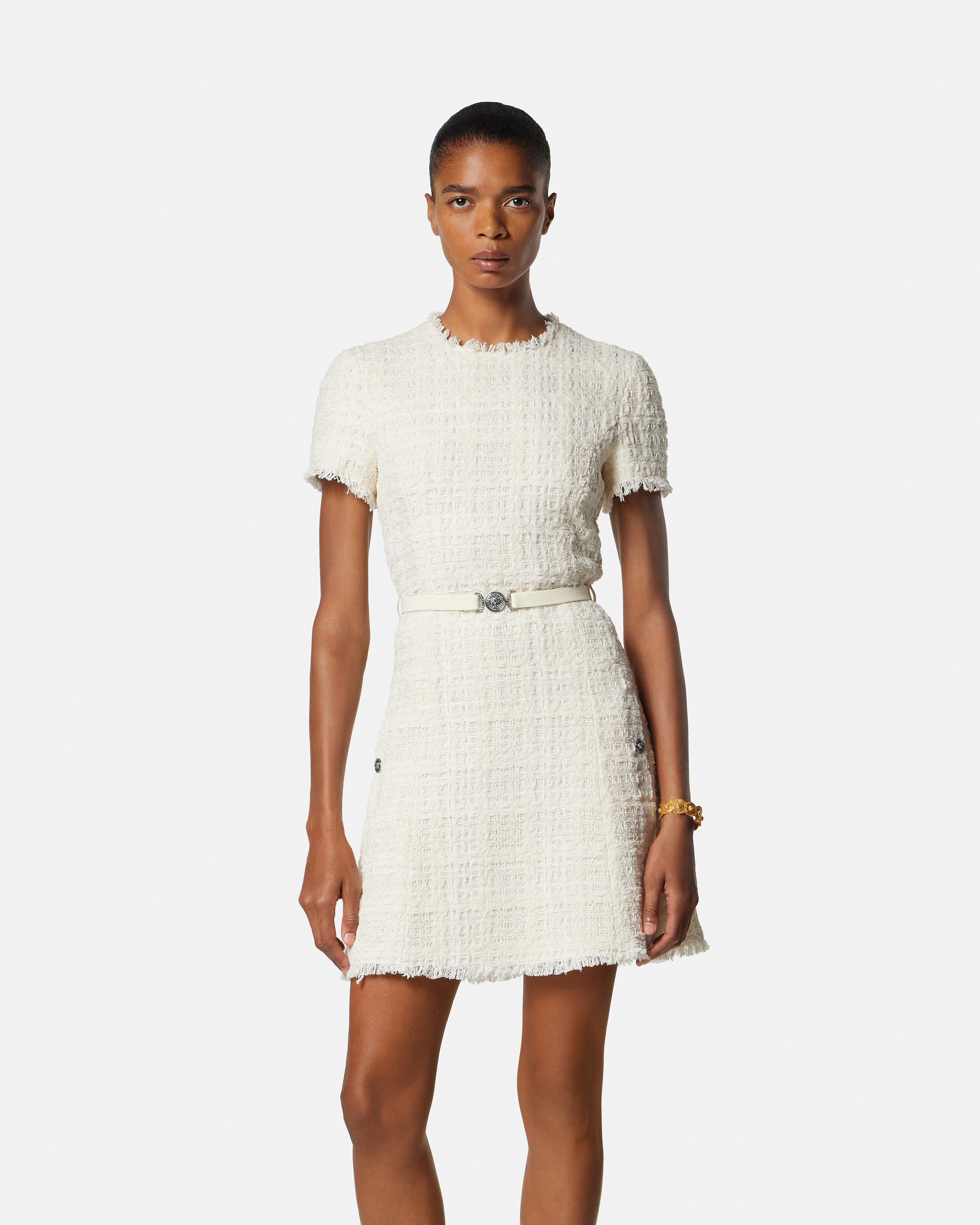 Tweed Cotton Mini Dress