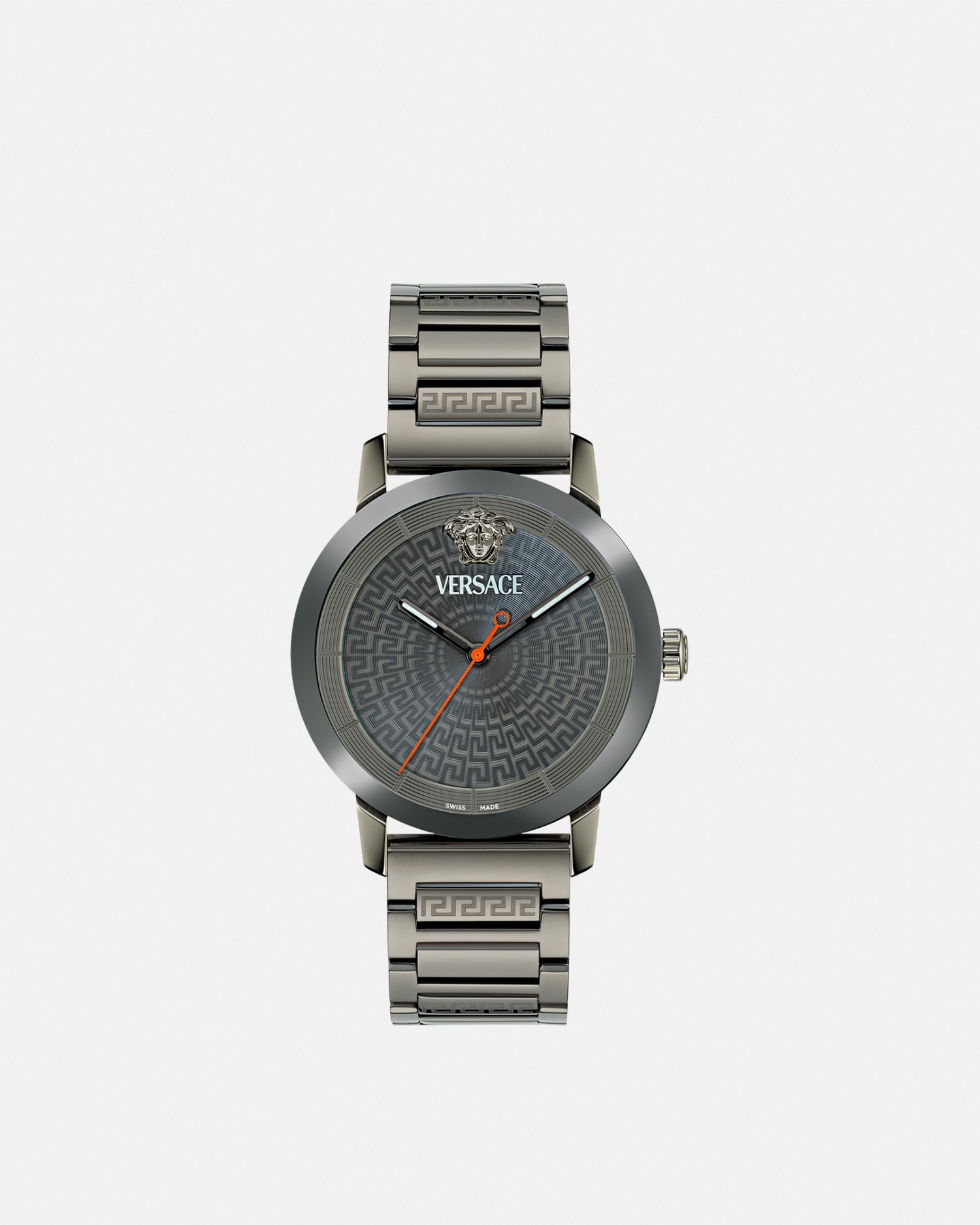 Versace V-helix Bracelet Watch In Gray
