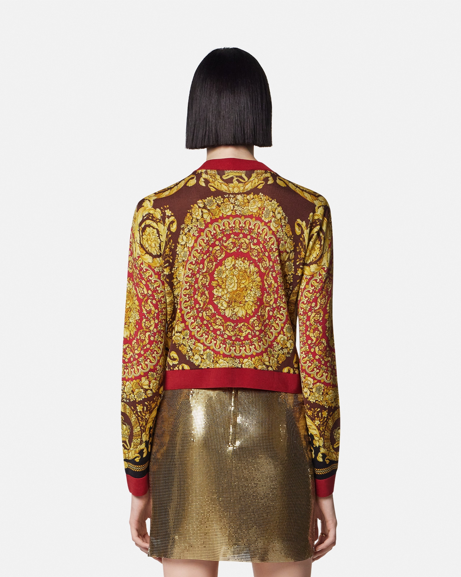 Barocco Silk Knit Cardigan