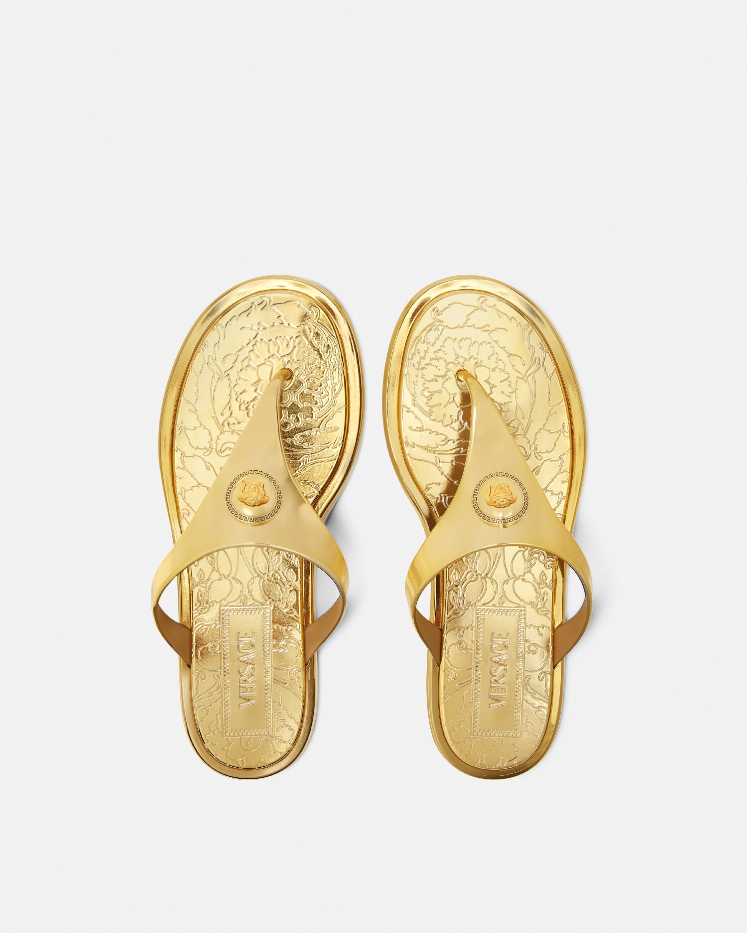 Alia Metallic Flat Sandals