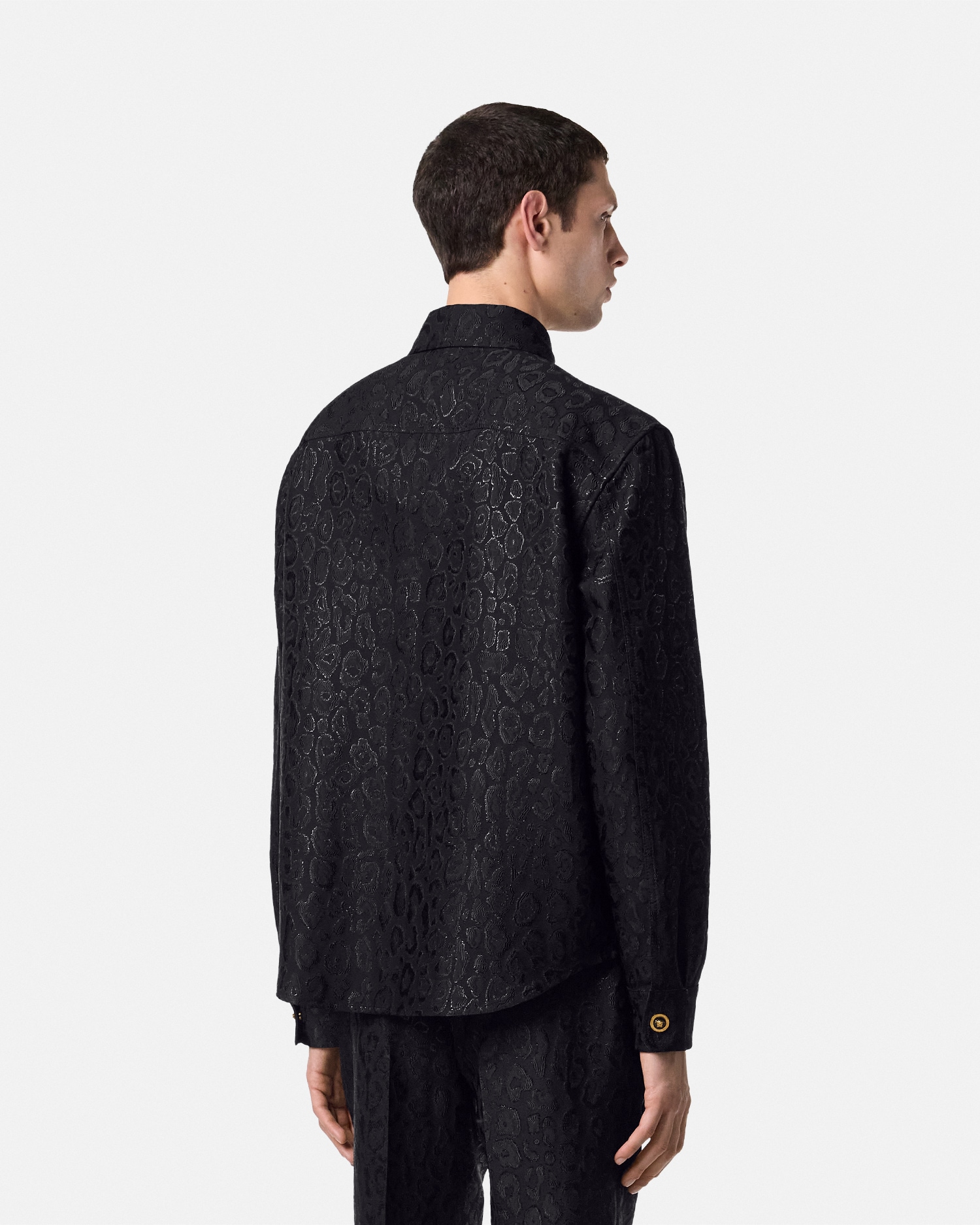 Leopard Jacquard Overshirt