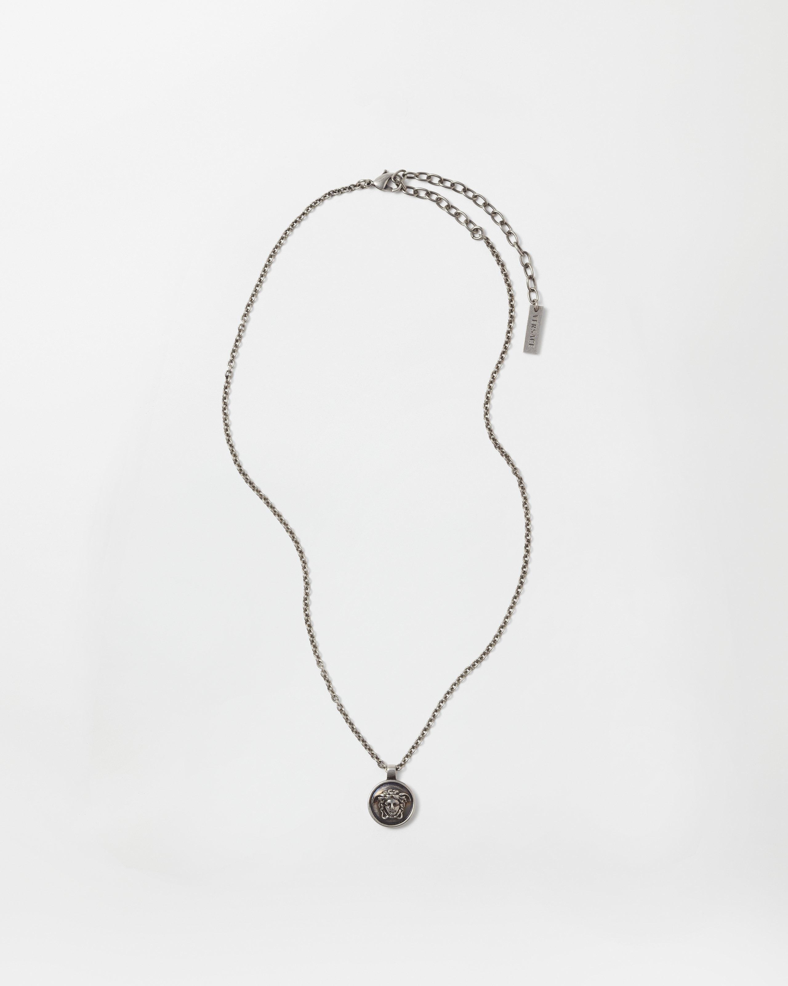 Versace Medusa Necklace In Silver