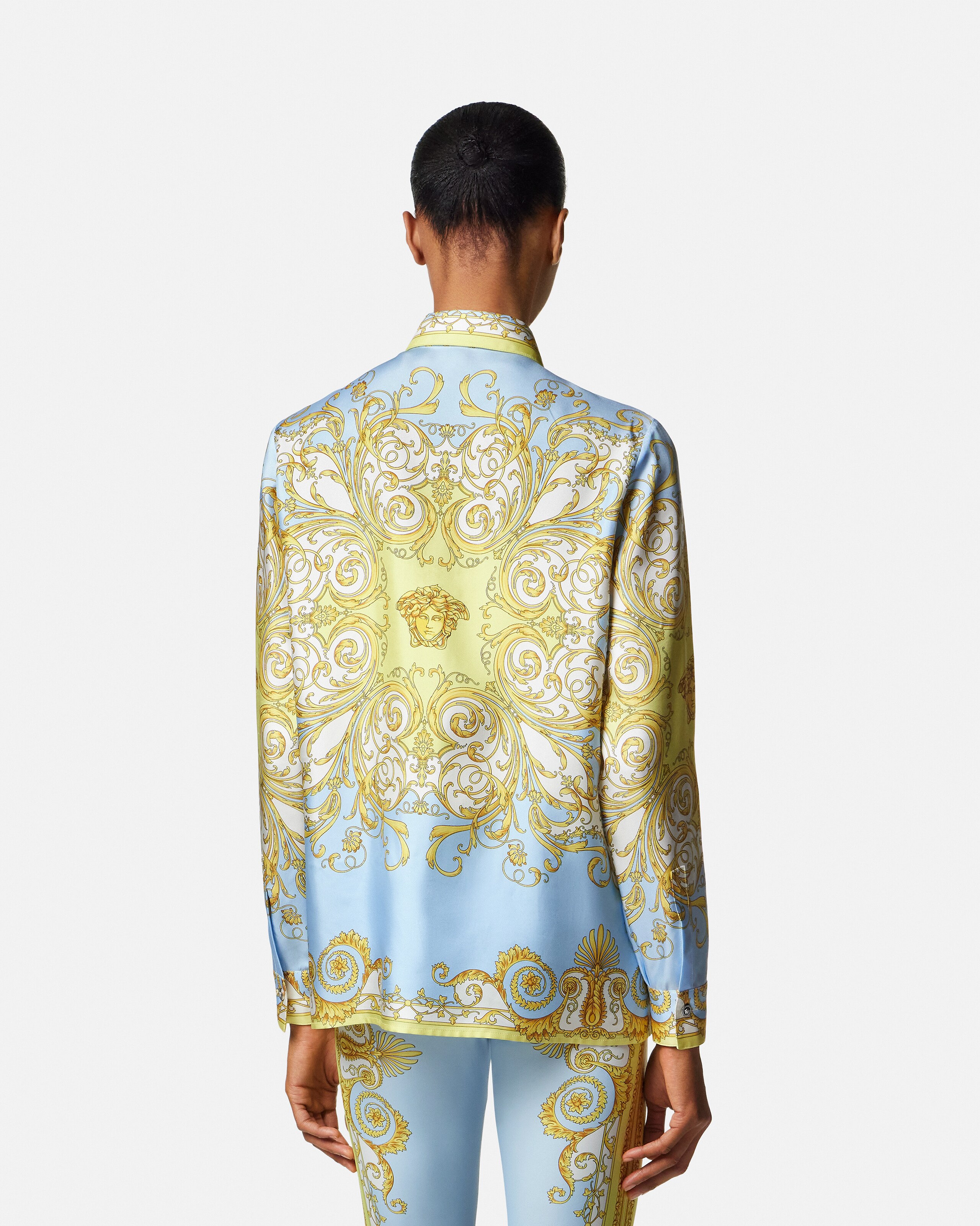 Printed Silk Twill Shirt