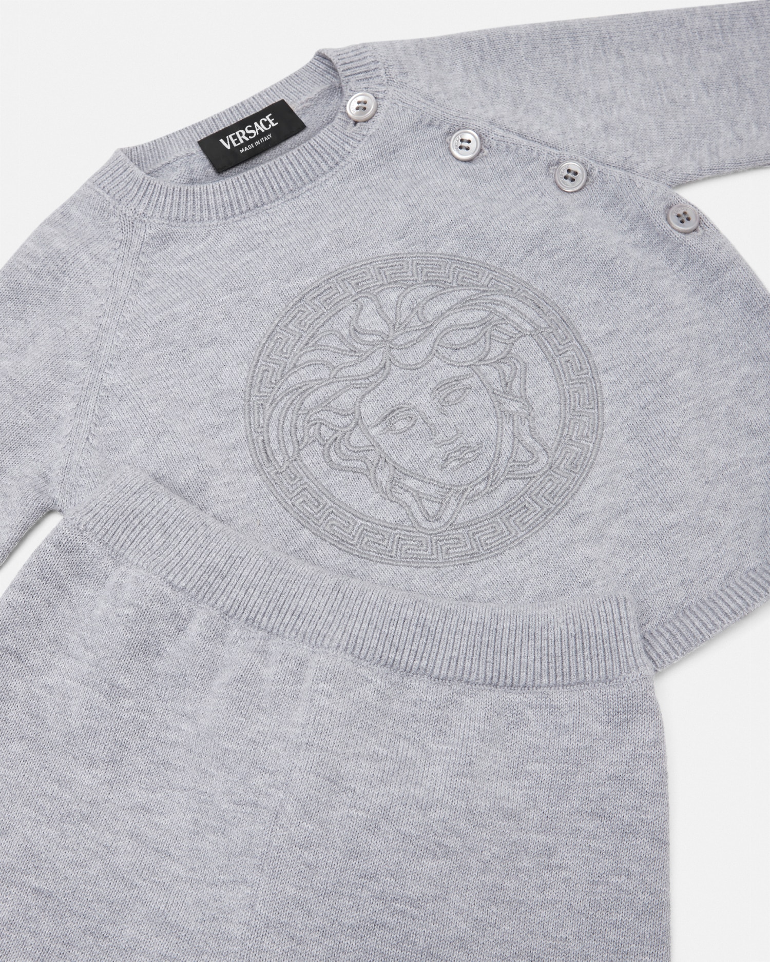 Embroidered Medusa Baby Knit Set