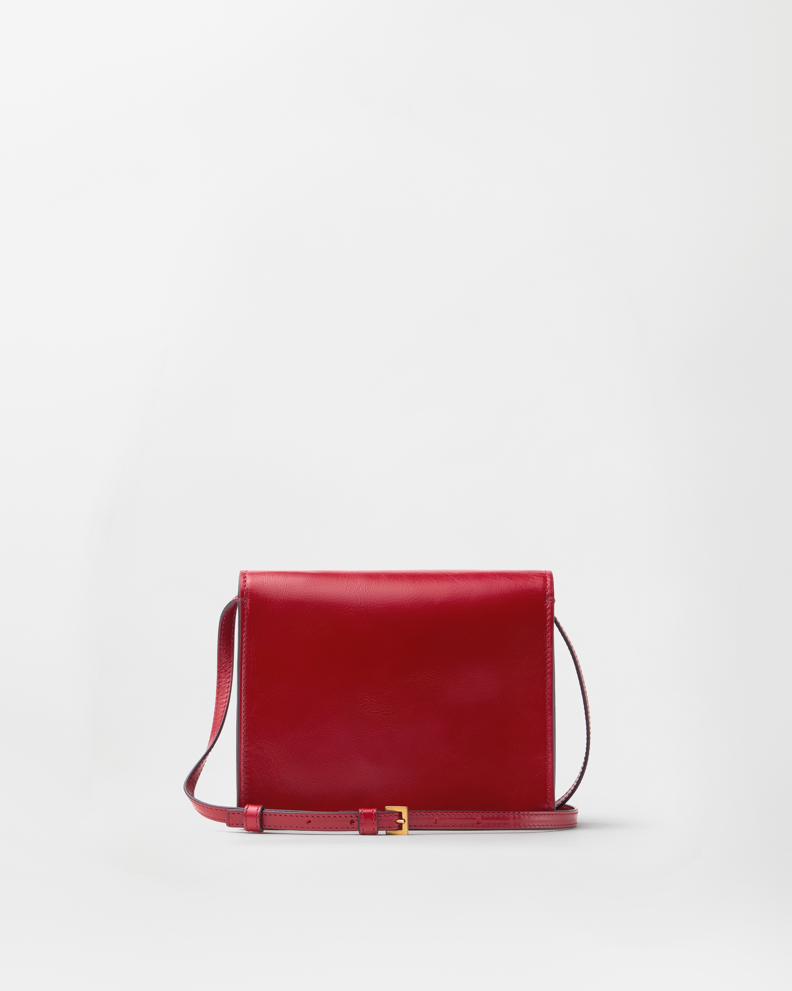 Severine Leather Mini Bag Red | VERSACE US