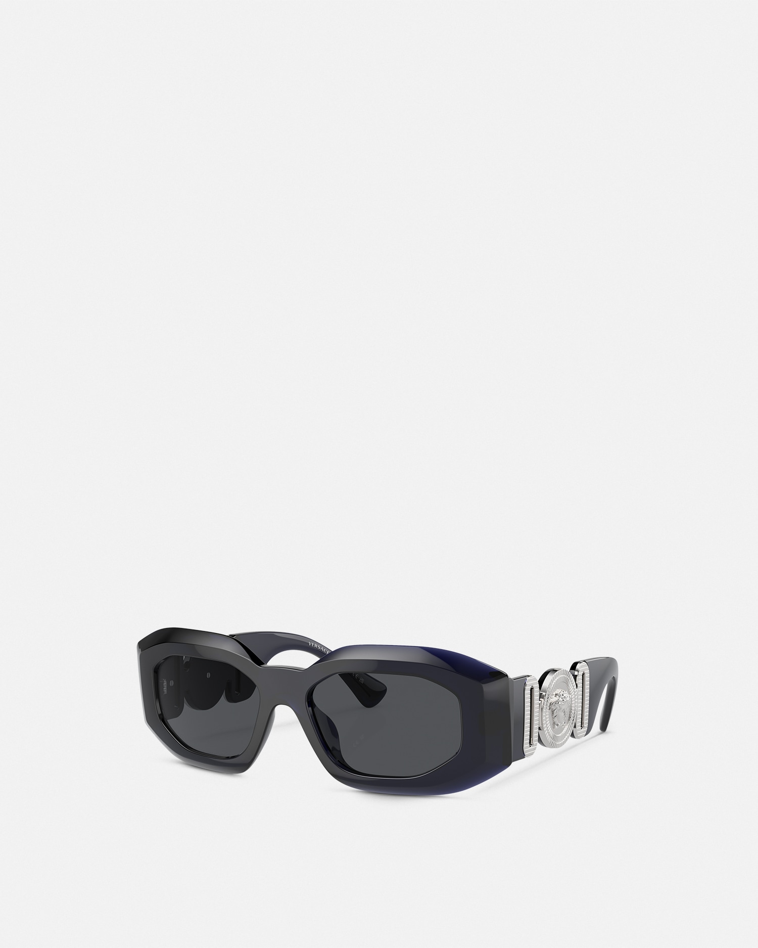 Versace Occhiali Maxi Medusa Biggie Sunglasses In Black