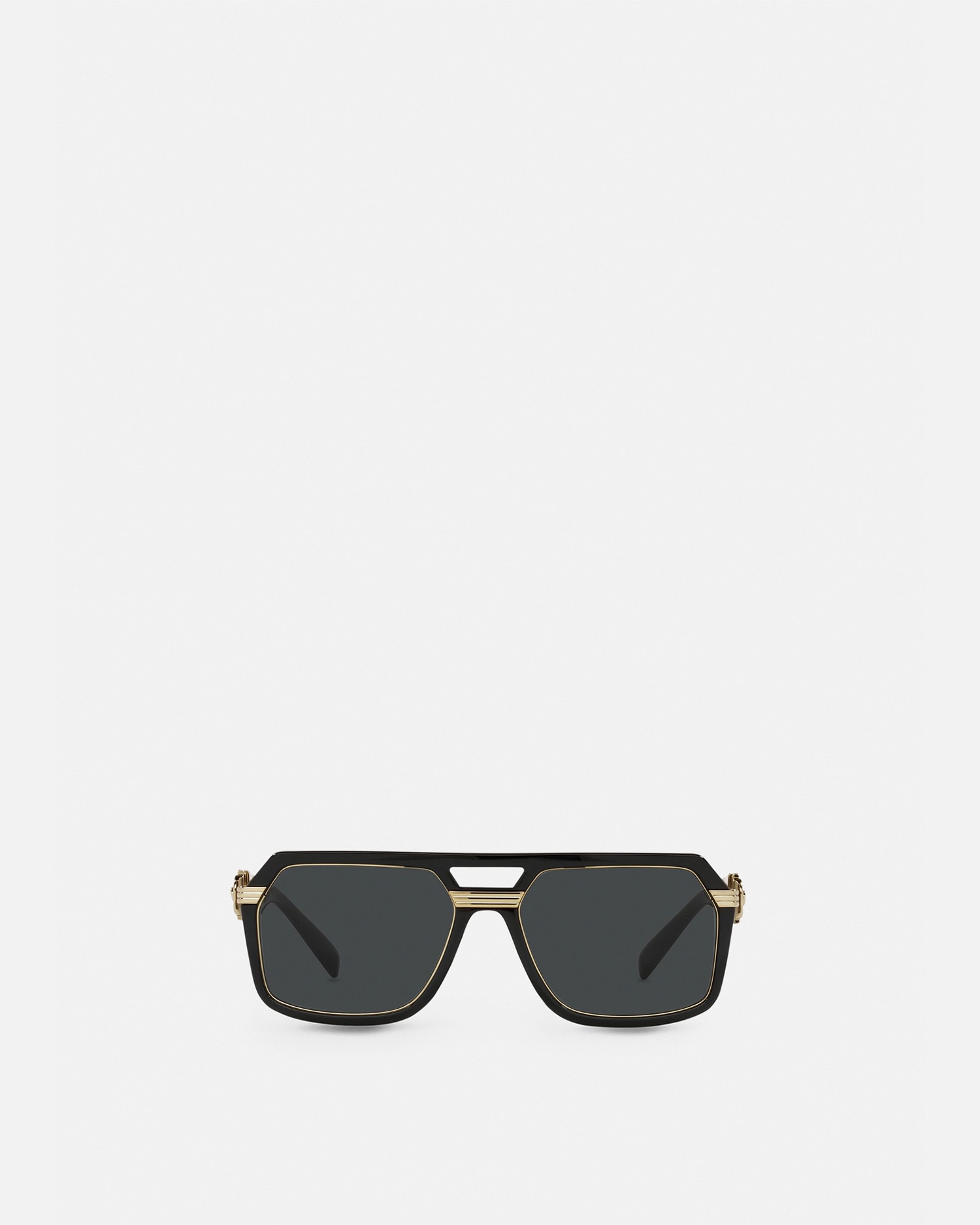 Versace Black Vintage Icon Pilot Sunglasses In Black