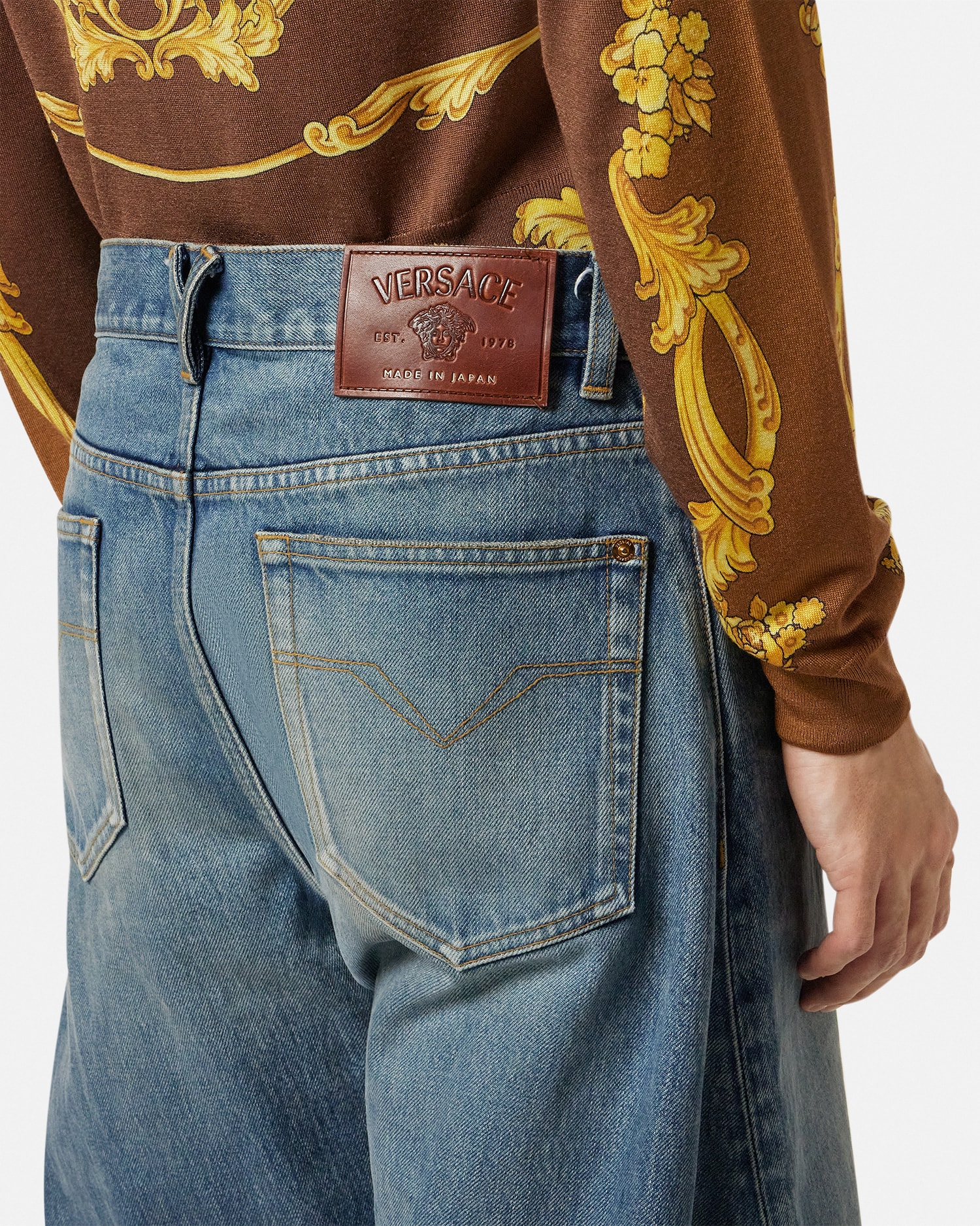 Made Japan Baggy Twisted Jeans