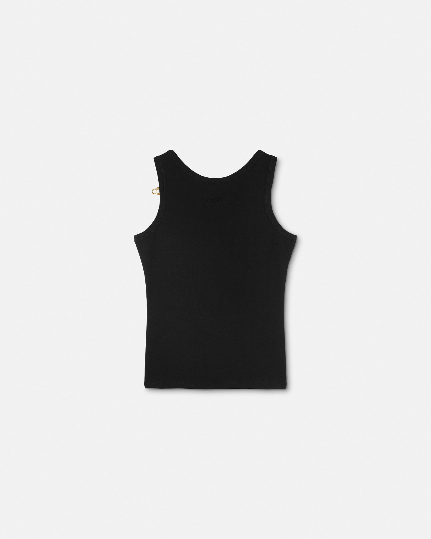 Safety Pin Ribbed Tank Top | VERSACE US