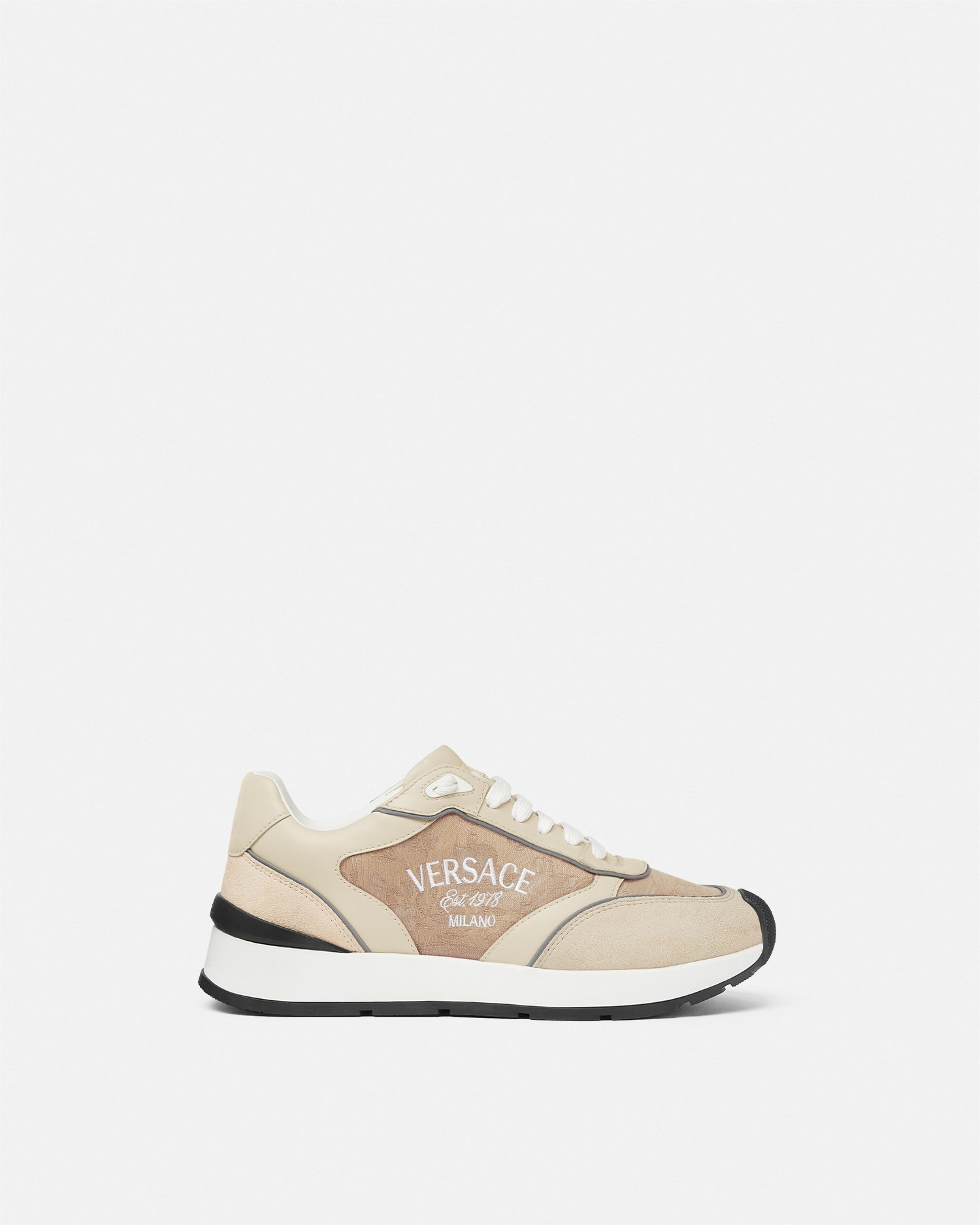 Versace Milano Runner Sneakers In Brown