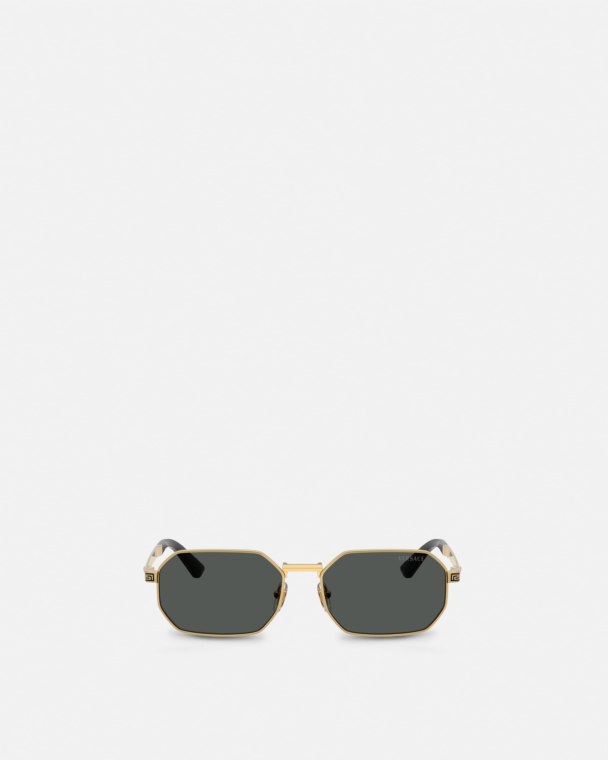 VERSACE サングラス Amazon.com: Versace Man Sunglasses Gold Frame, Light Brown Mirror