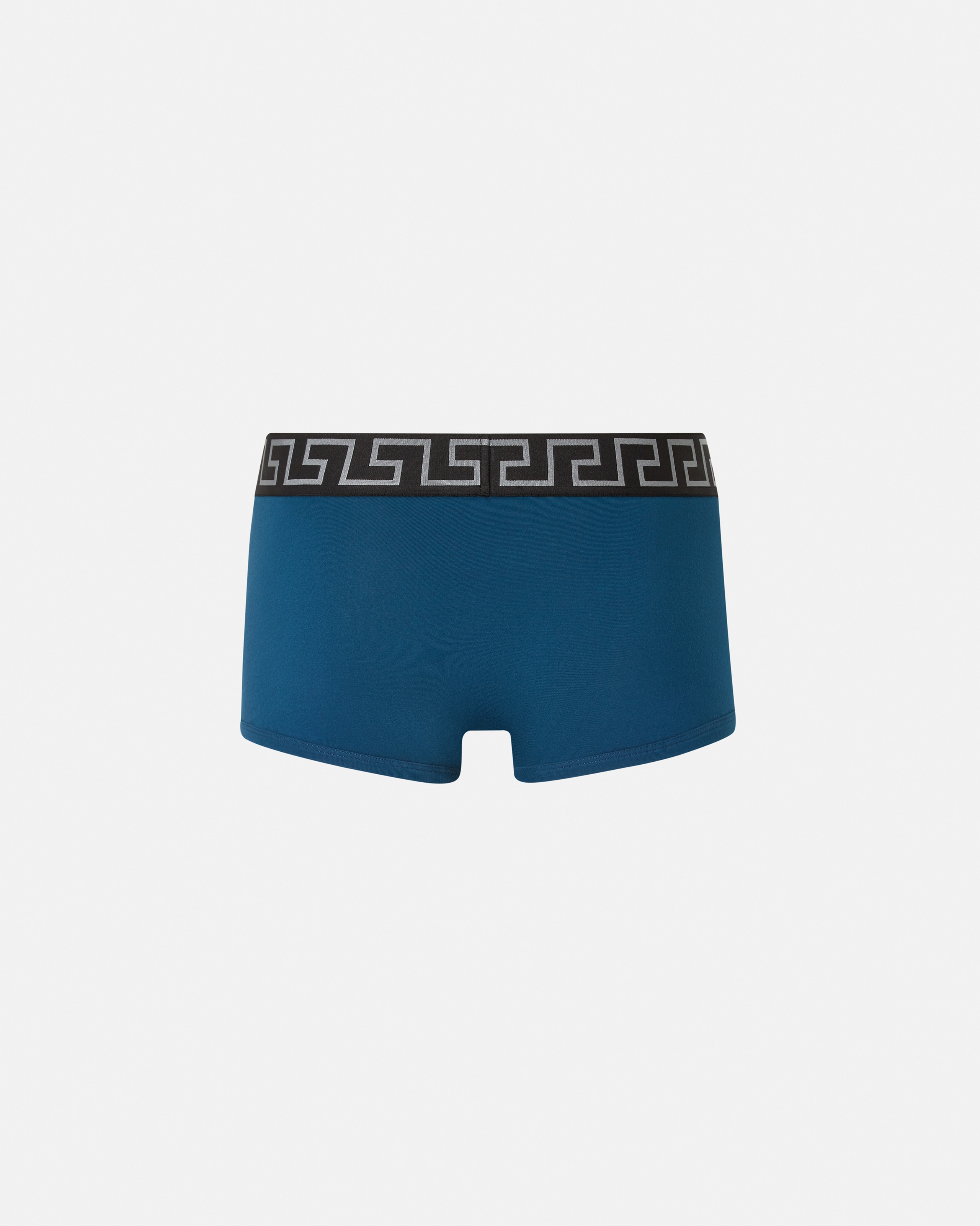 Versace Greca Border Trunks In Blue