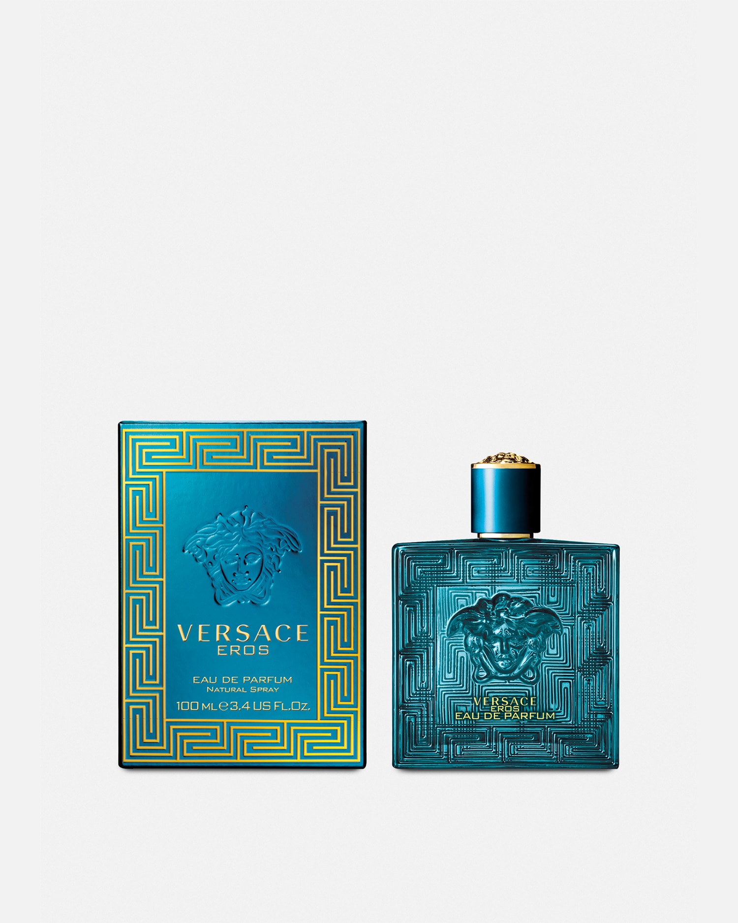 Shop Versace Eros Eau De Parfum 100 ml In Blue