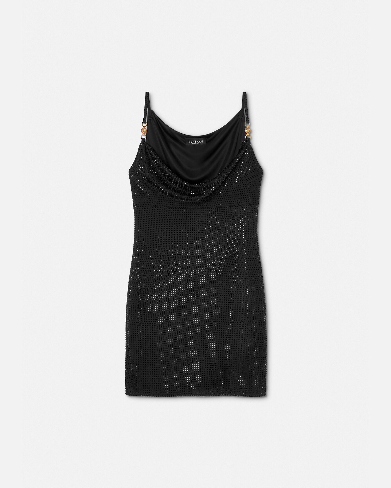 Versace X Dua Lipa Butterflies Minidress In Black