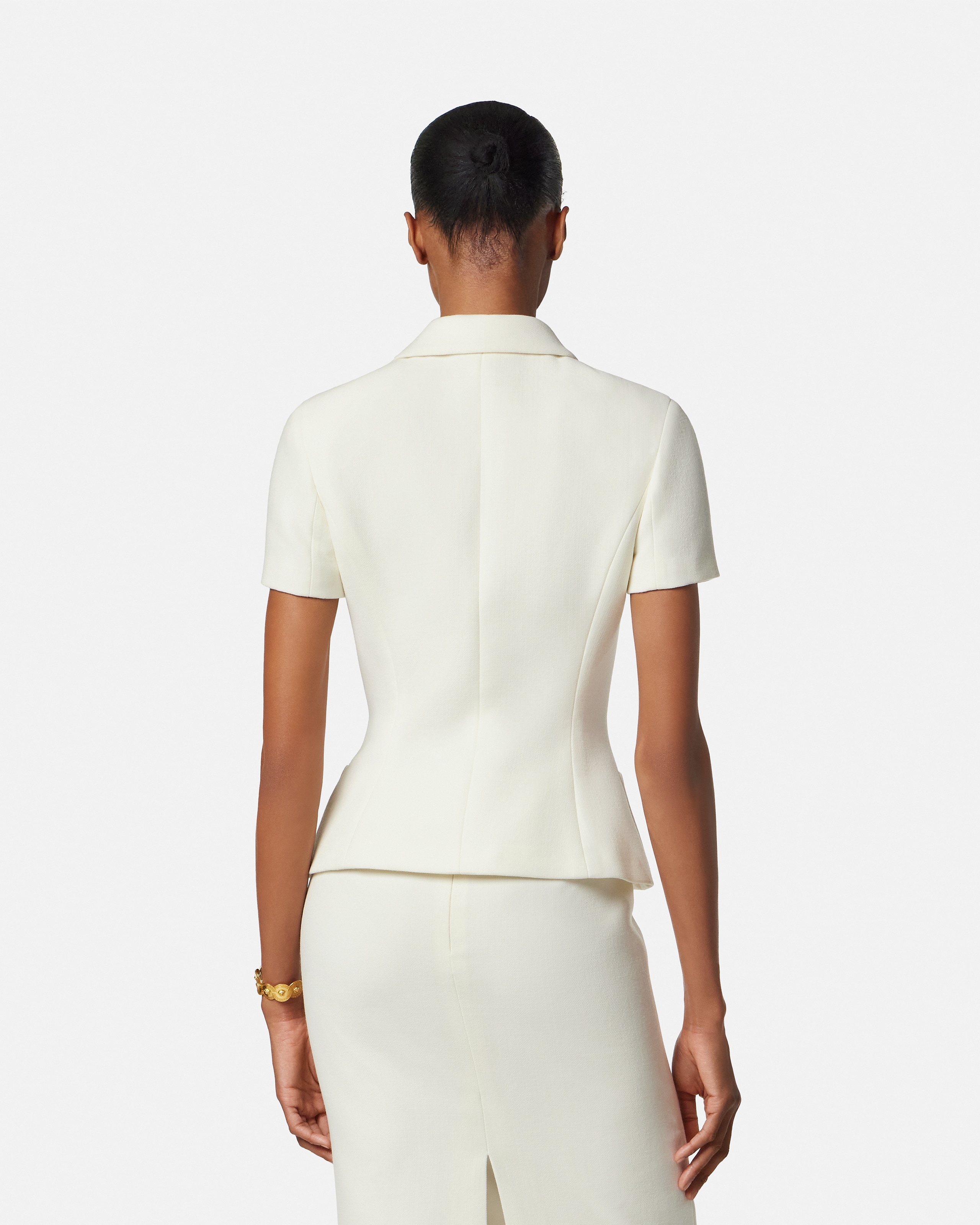 Double-Wool Crêpe Fitted Jacket