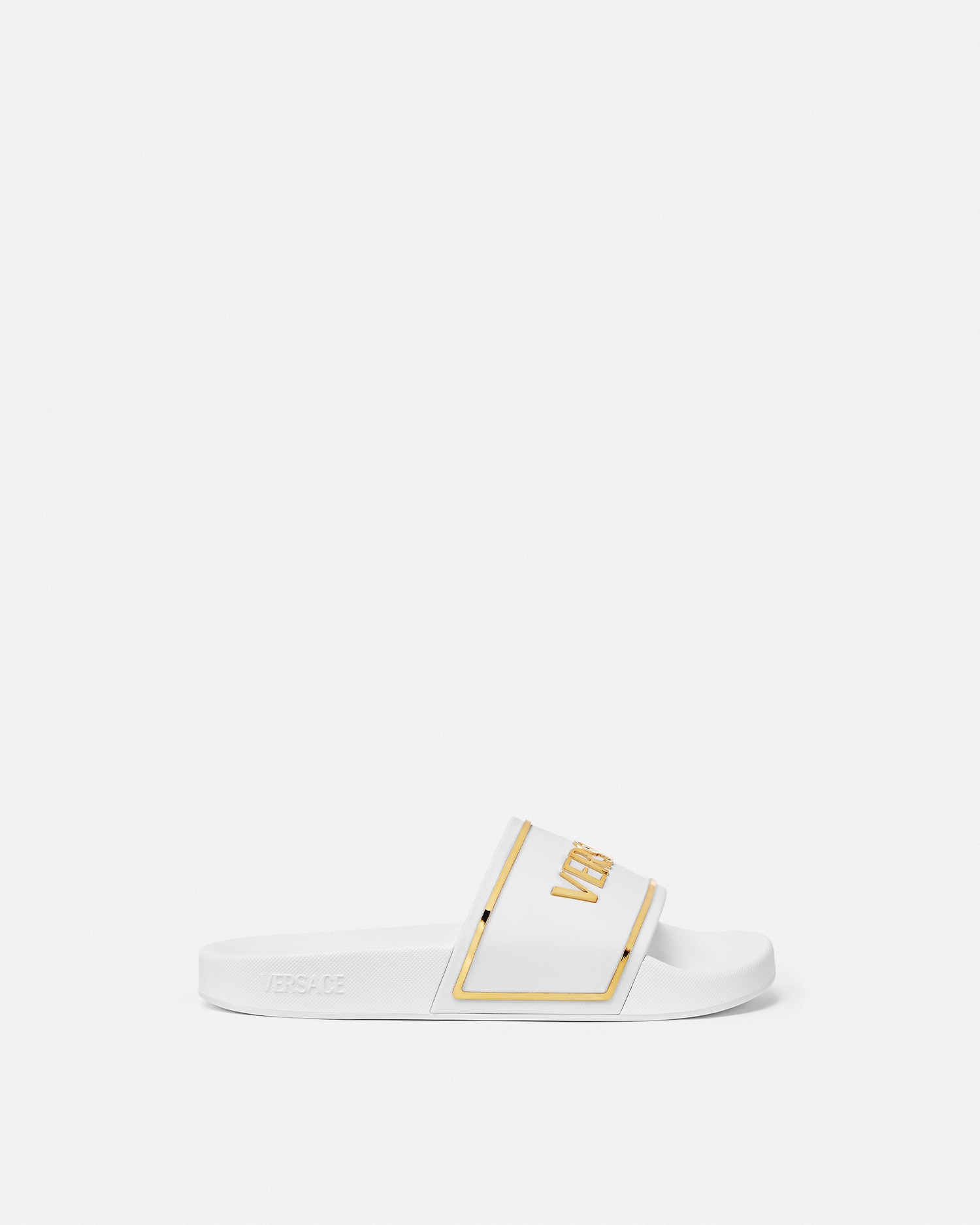 Versace Logo Sliders In White