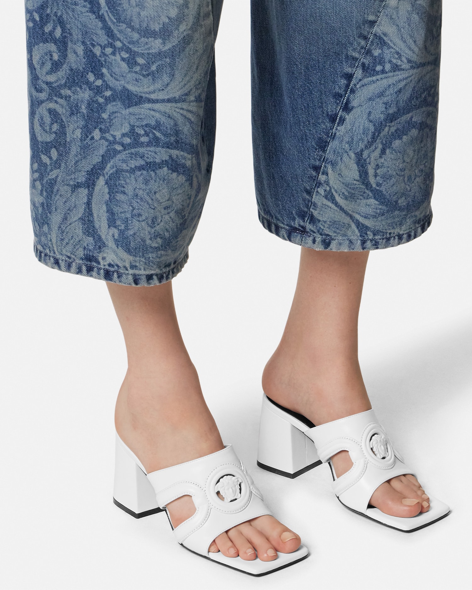 Medusa '95 Leather Mules 70 mm