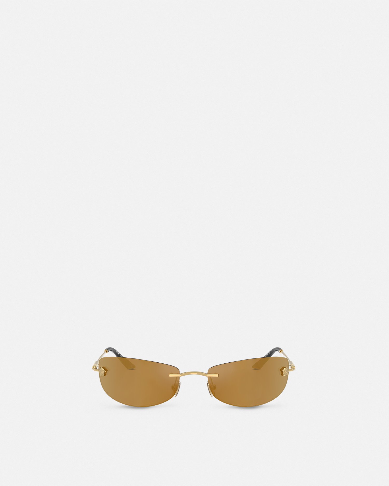 Versace Runway Sunglasses In Gold