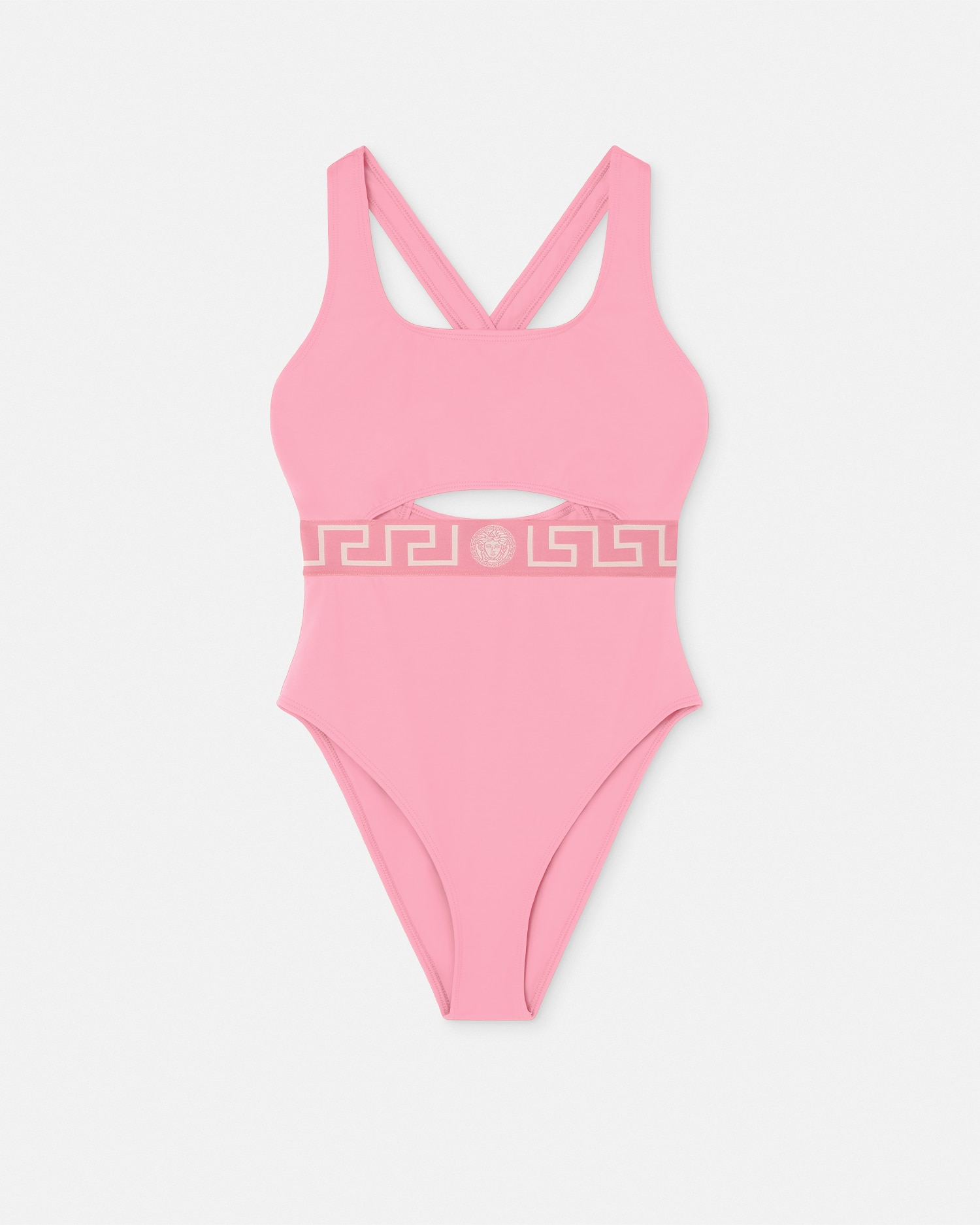 Versace Maillot De Bain Une-pièce À Bordure Greca