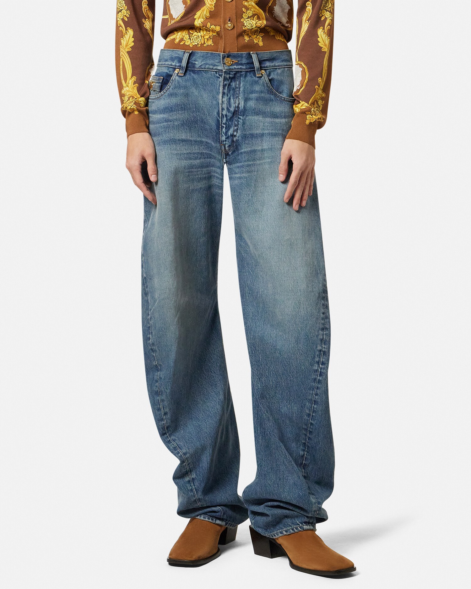 Made Japan Baggy Twisted Jeans