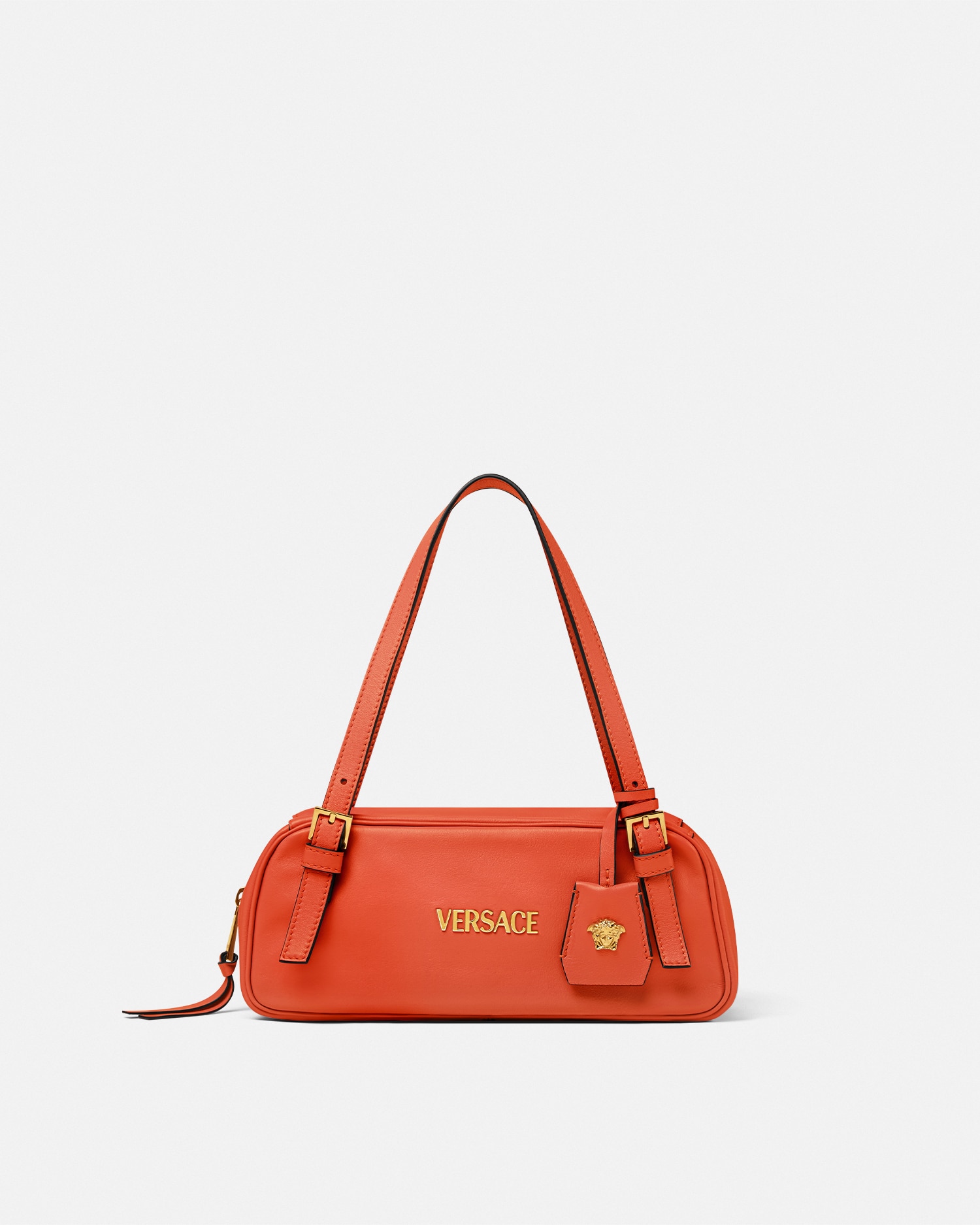 Versace Sac Bowling Porté Épaule  Tag In Orange