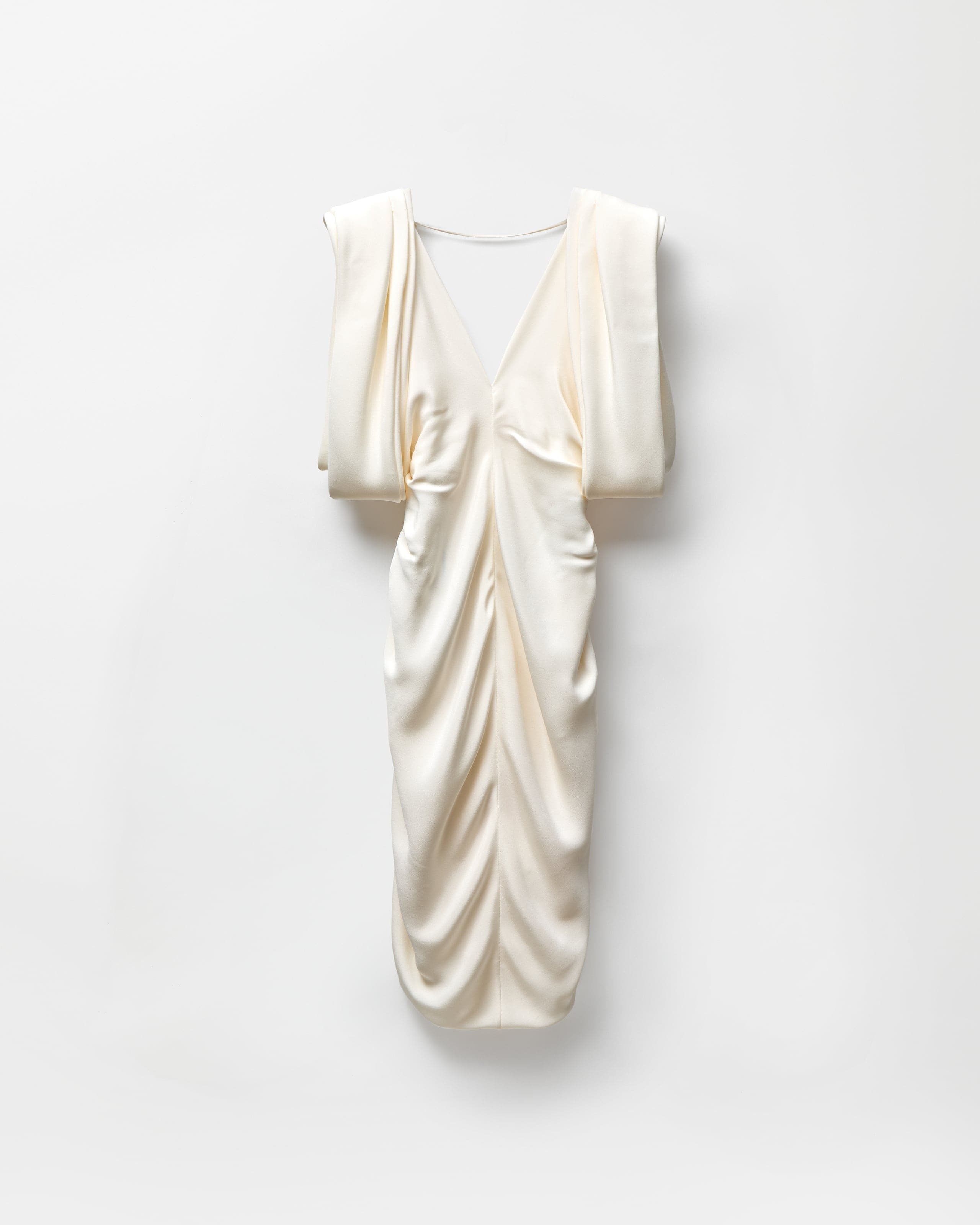 moss green midi dress Shiloh Merino Wool Belted Dress