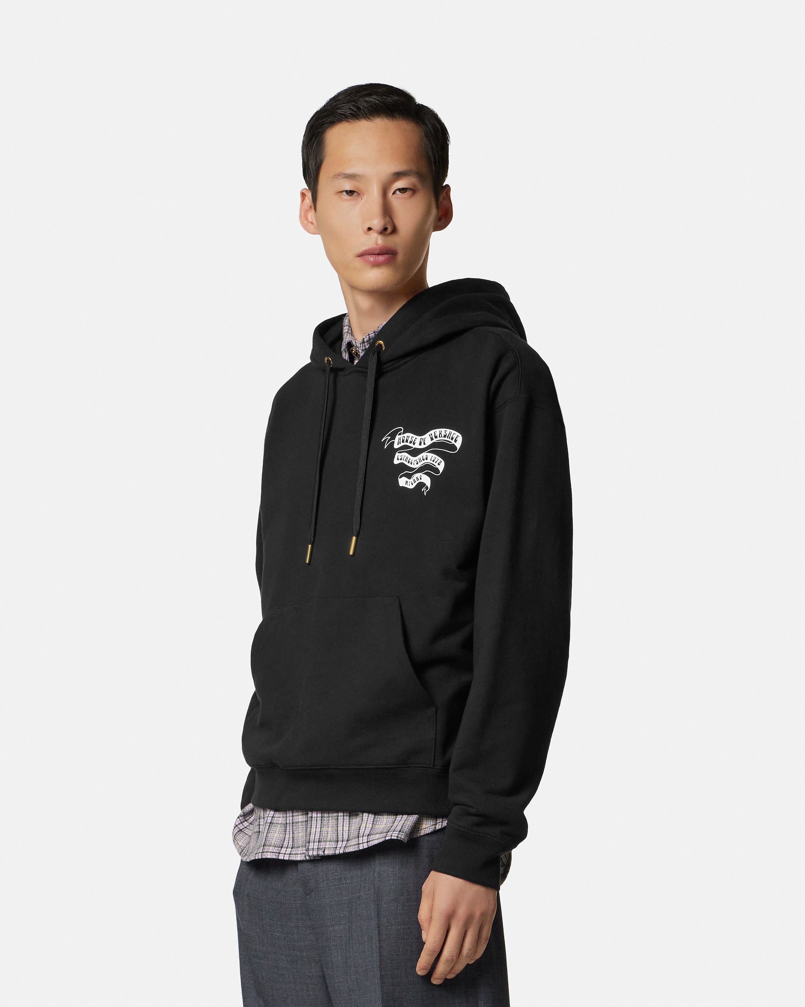Printed Cotton-Jersey Hoodie