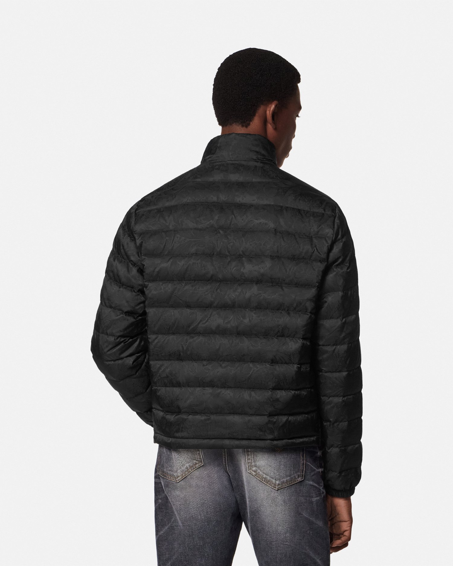 Barocco Jacquard Puffer Jacket