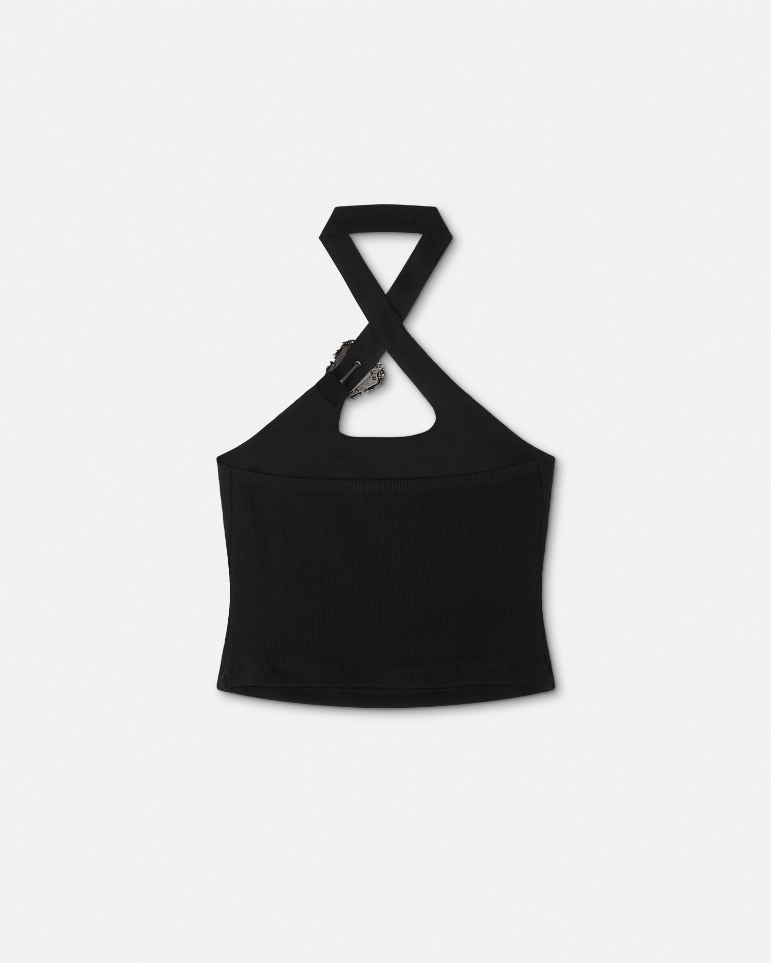 Baroque Buckle Ribbed Top