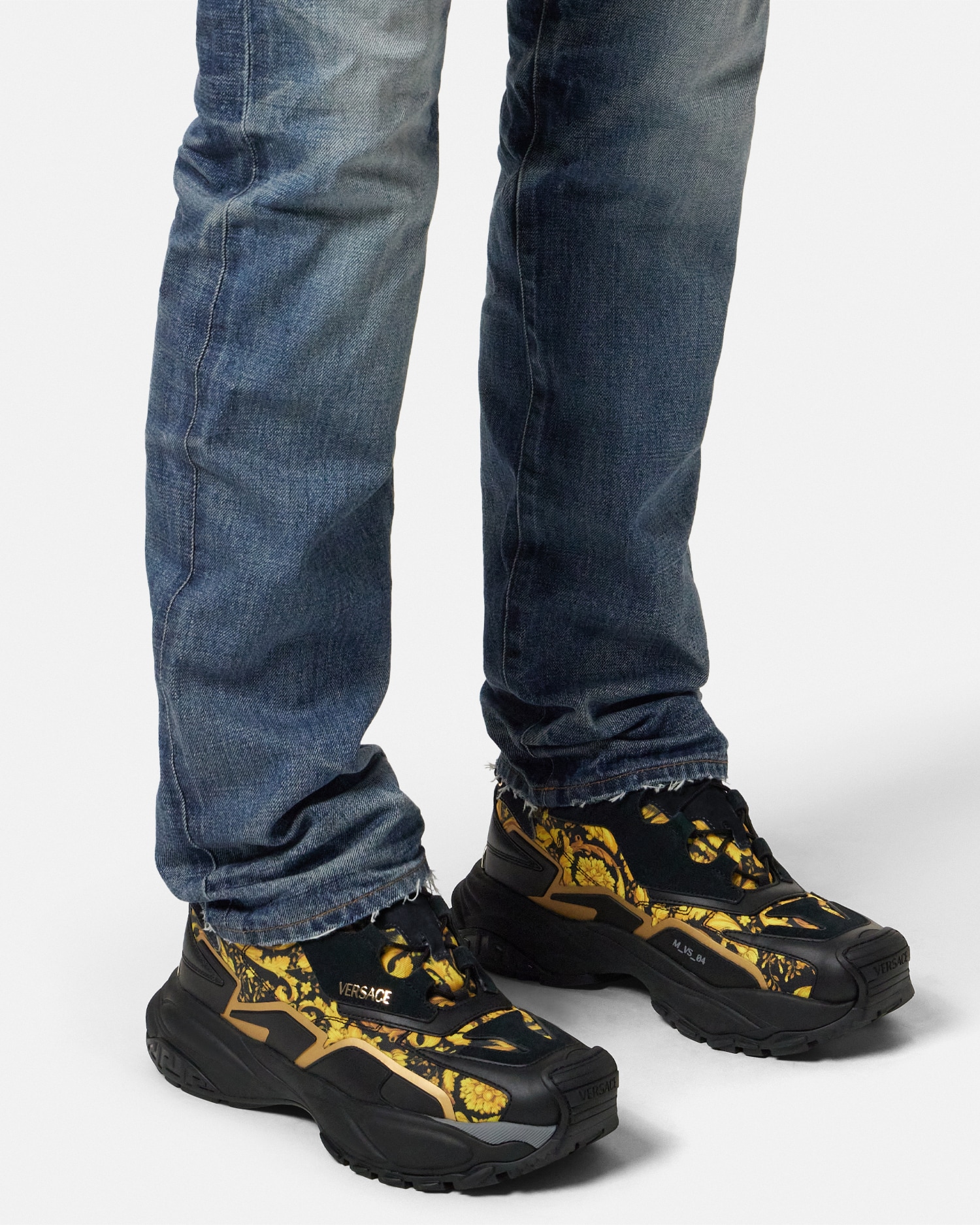 Versace Mercury M_VS_04 Printed Leather Sneakers