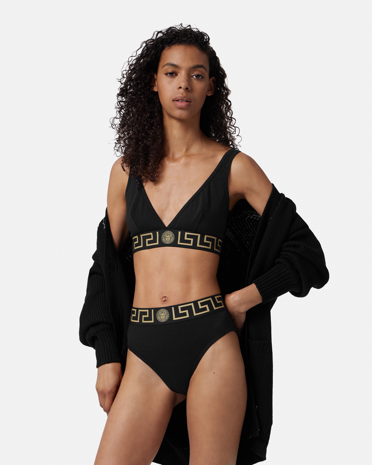 Greca Border High-Waist Briefs