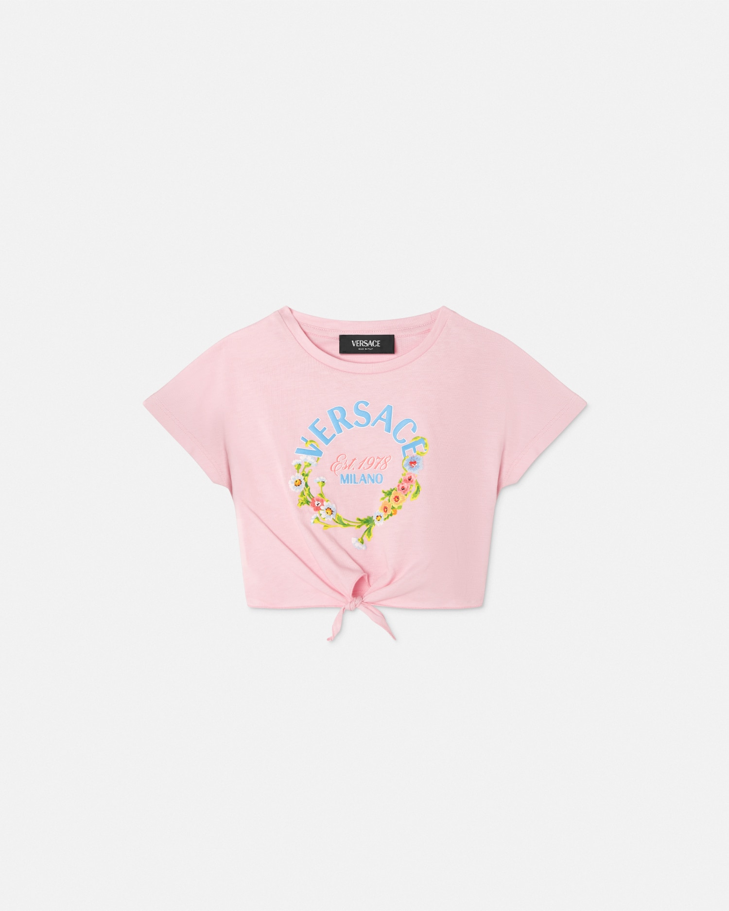 Versace T-shirt  Milano Stamp Kids In Rose+imprimer
